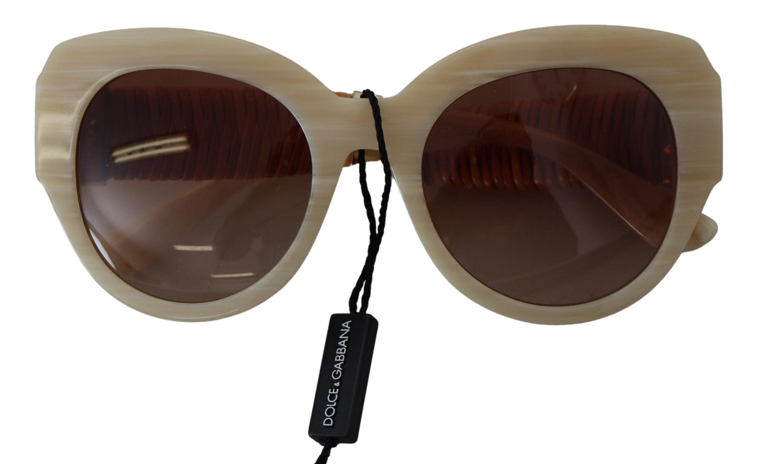 Dolce & Gabbana Beige Acetate Full Rim Brown Lense DG4294 Sunglasses Dolce & Gabbana