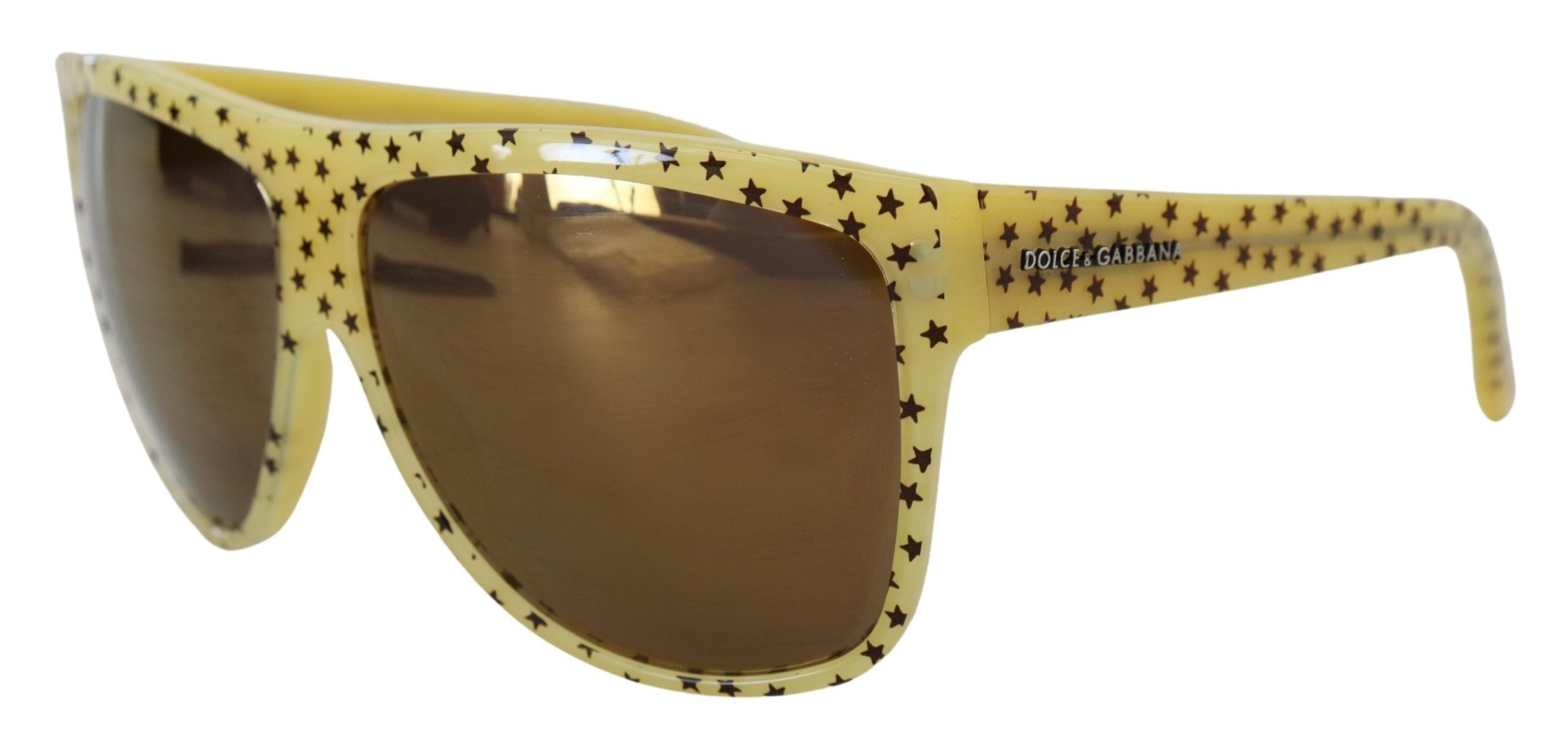 Dolce & Gabbana Yellow Stars Acetate Square Shades DG4125 Sunglasses Dolce & Gabbana