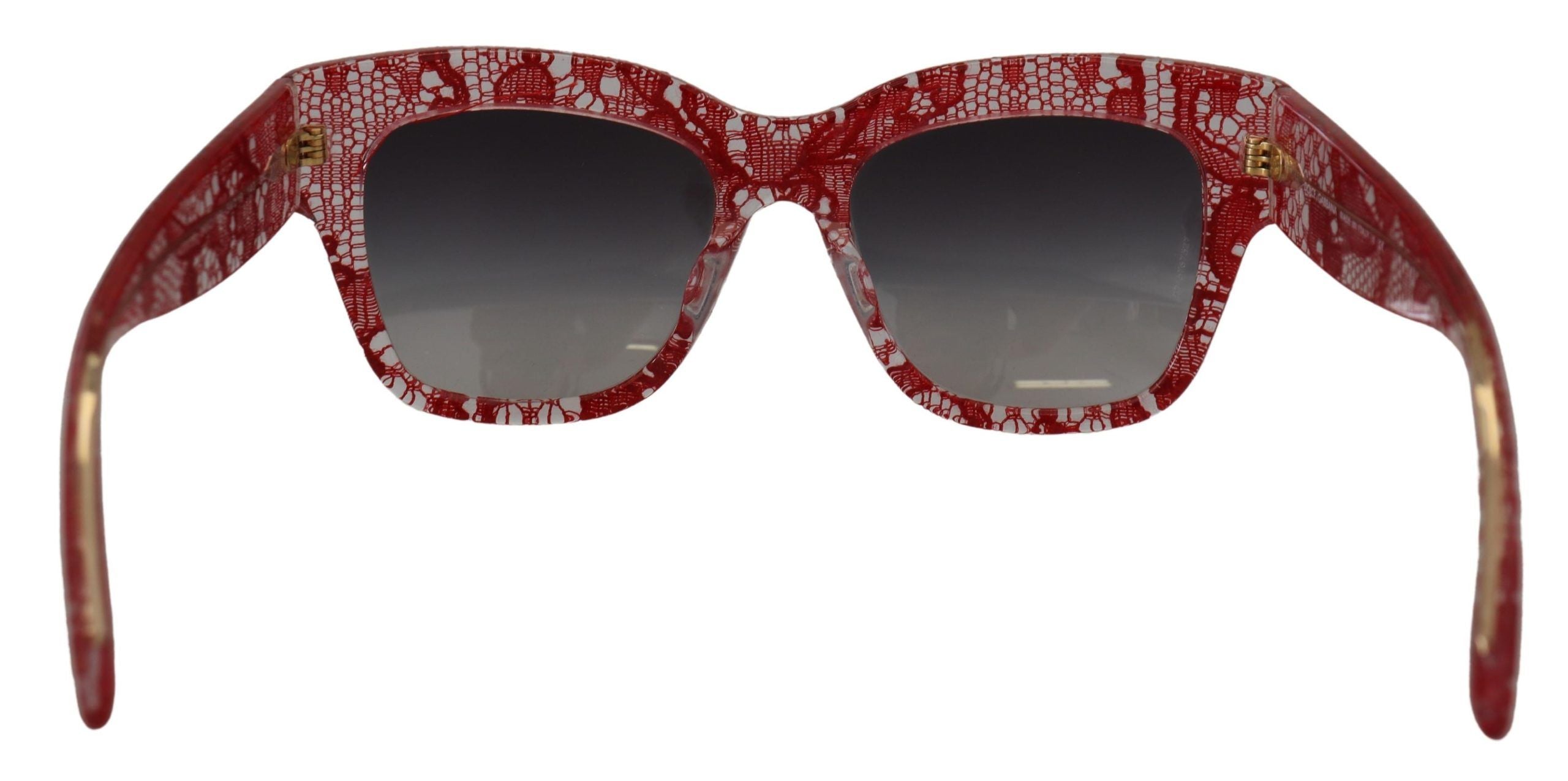 Dolce & Gabbana Red Lace Acetate Rectangle Shades  DG4231F  Sunglasses Dolce & Gabbana