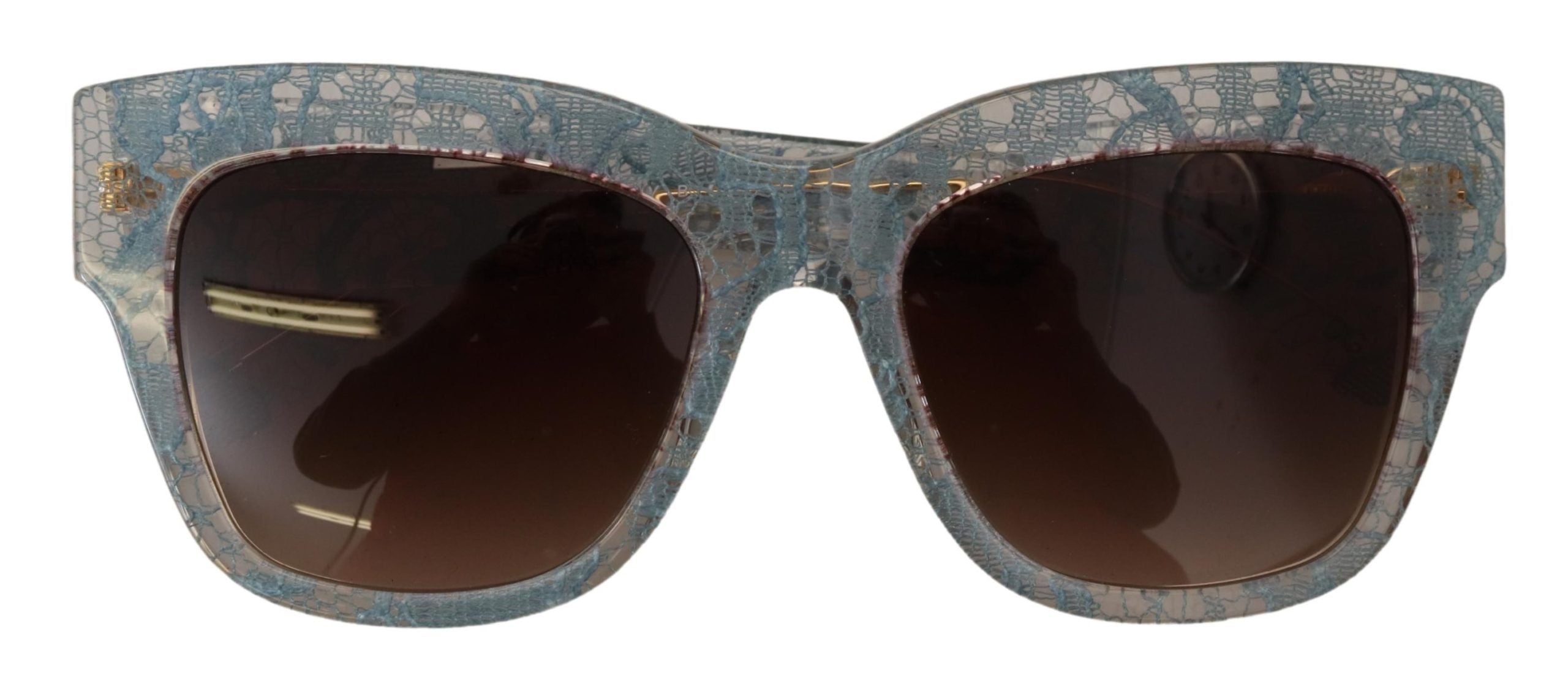 Dolce & Gabbana Blue Lace Acetate Crystal Butterfly DG4231 Sunglasses Dolce & Gabbana