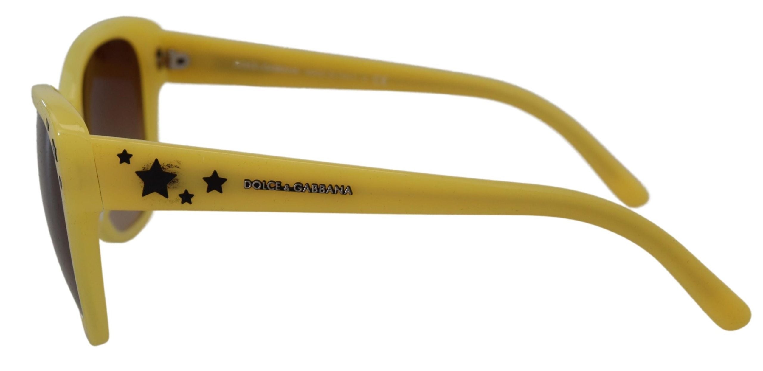 Dolce & Gabbana Yellow Acetate Frame Stars Embellishment DG4124 Sunglasses Dolce & Gabbana