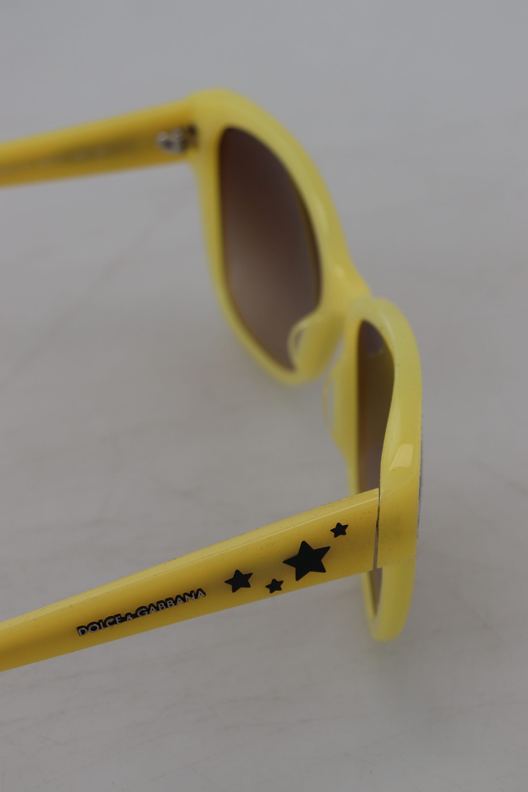 Dolce & Gabbana Yellow Acetate Frame Stars Embellishment DG4124 Sunglasses Dolce & Gabbana