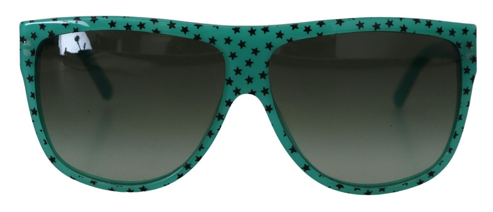 Dolce & Gabbana Green Stars Acetate Square Shades Sunglasses Dolce & Gabbana
