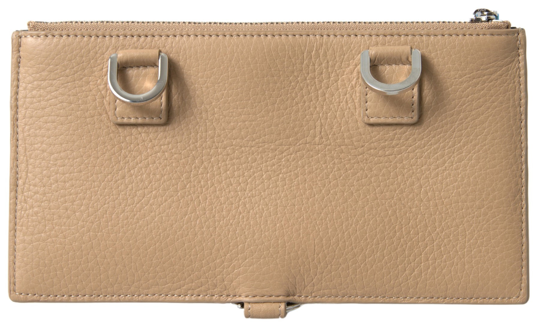 Dolce & Gabbana Beige Leather Shoulder Cardholder Shoulder Strap Wallet Dolce & Gabbana