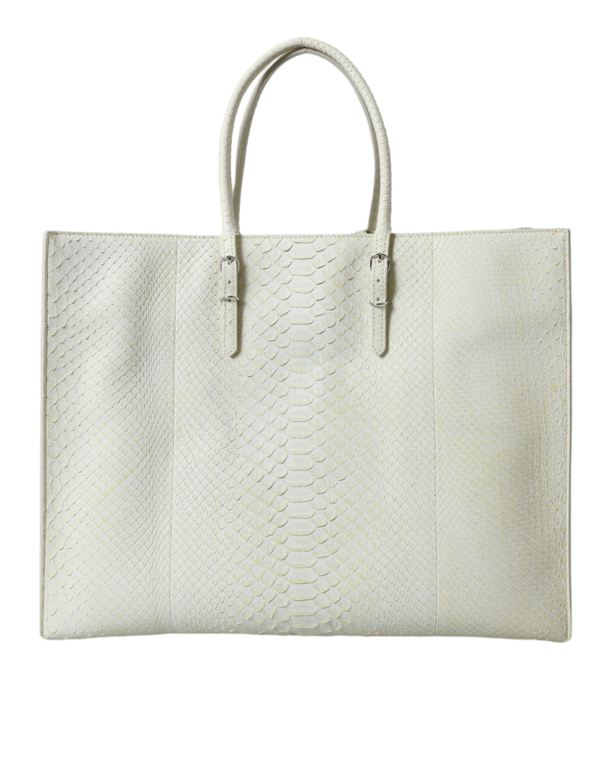 Balenciaga White Yellow Exotic Skin Leather Shopping Tote PAPIER Bag Balenciaga