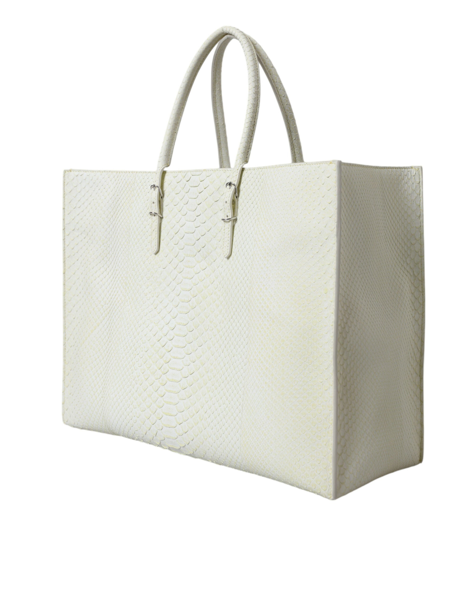 Balenciaga White Yellow Exotic Skin Leather Shopping Tote PAPIER Bag Balenciaga