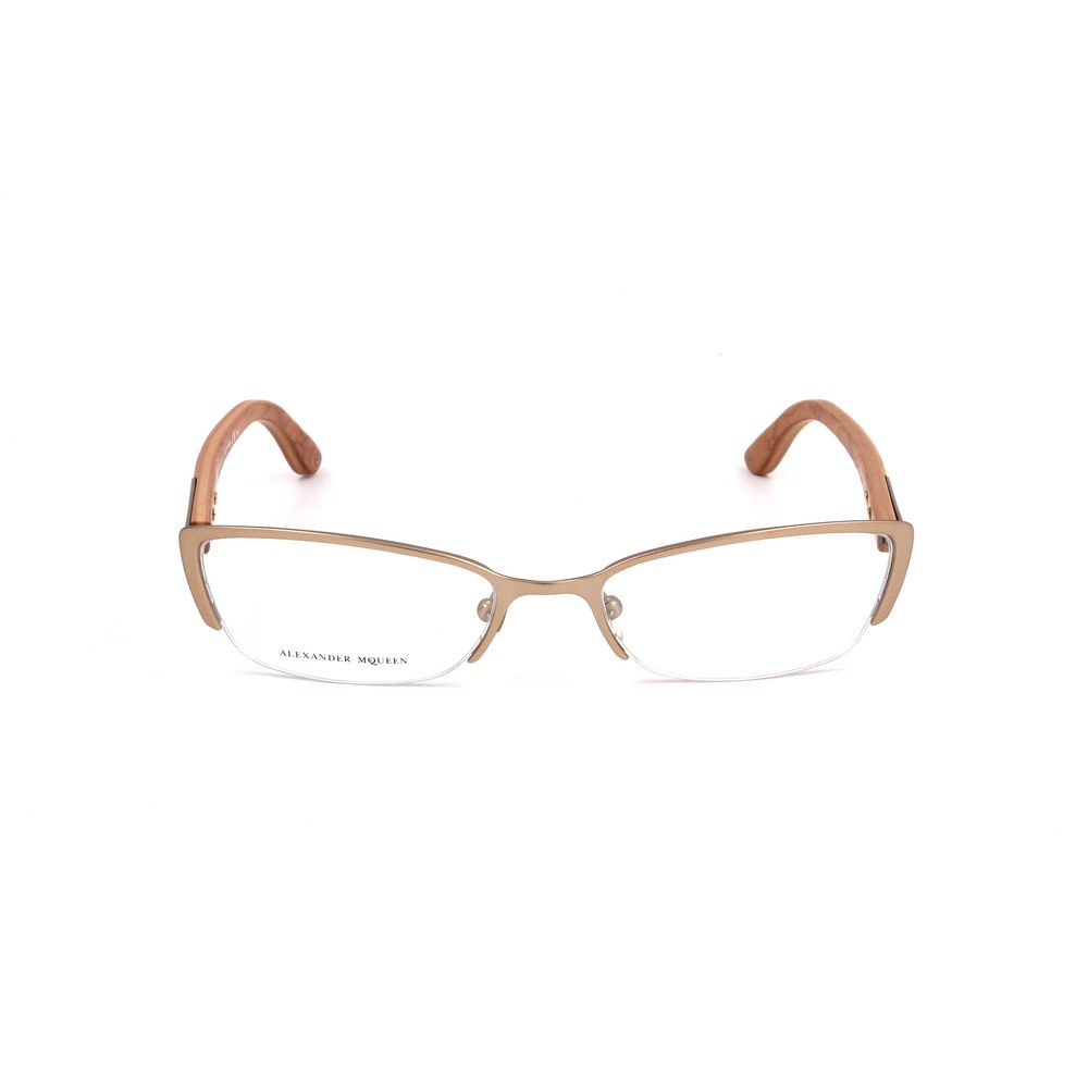 Alexander McQueen Brown Metal Frames Alexander McQueen