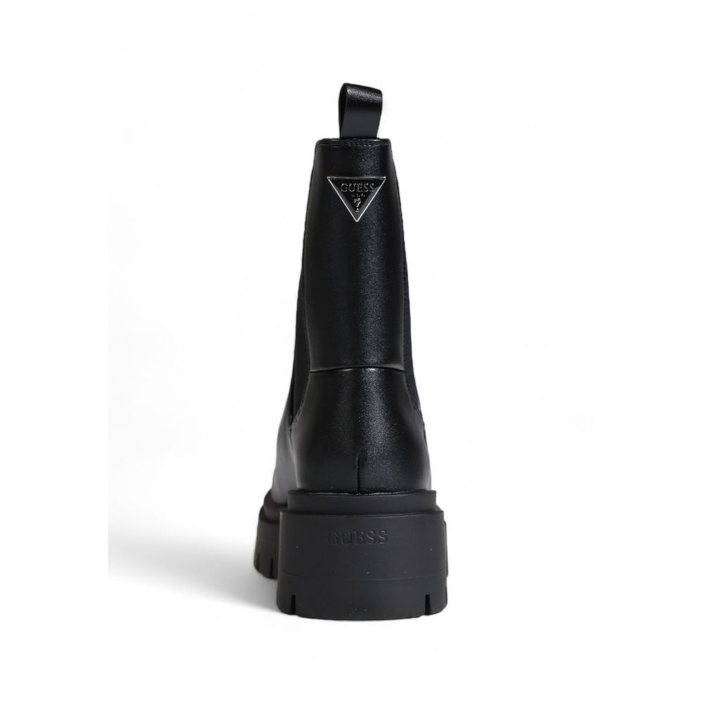 Guess Black Polyethylene Ankle Boots Guess