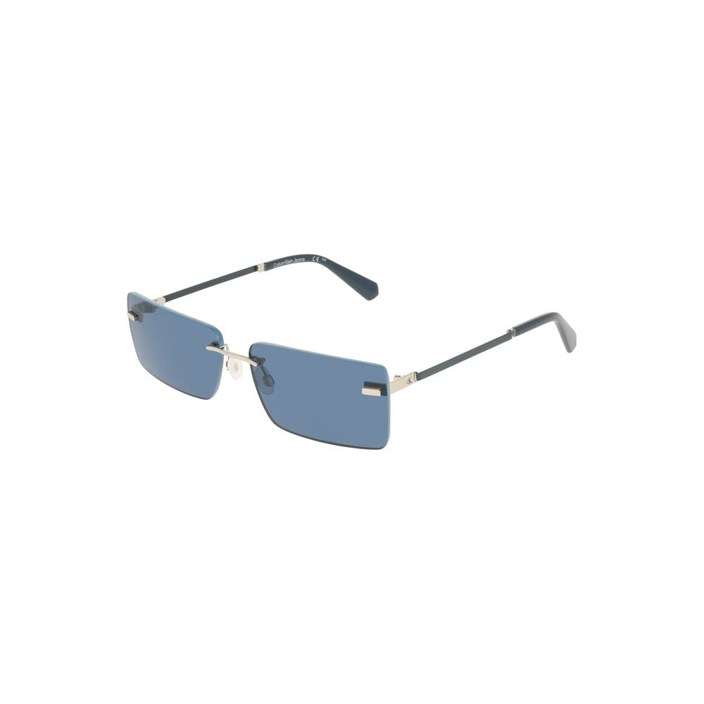 Calvin Klein Blue Metal Women Sunglass Calvin Klein