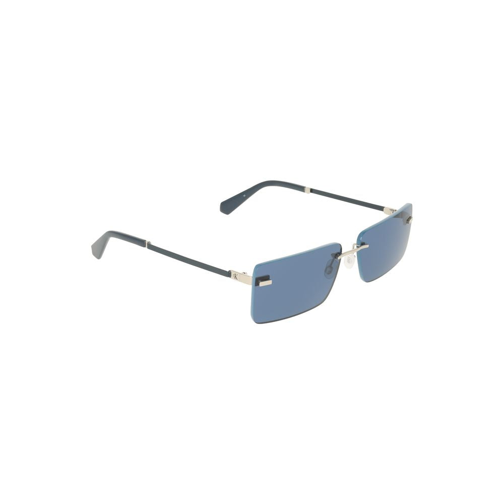 Calvin Klein Blue Metal Women Sunglass Calvin Klein