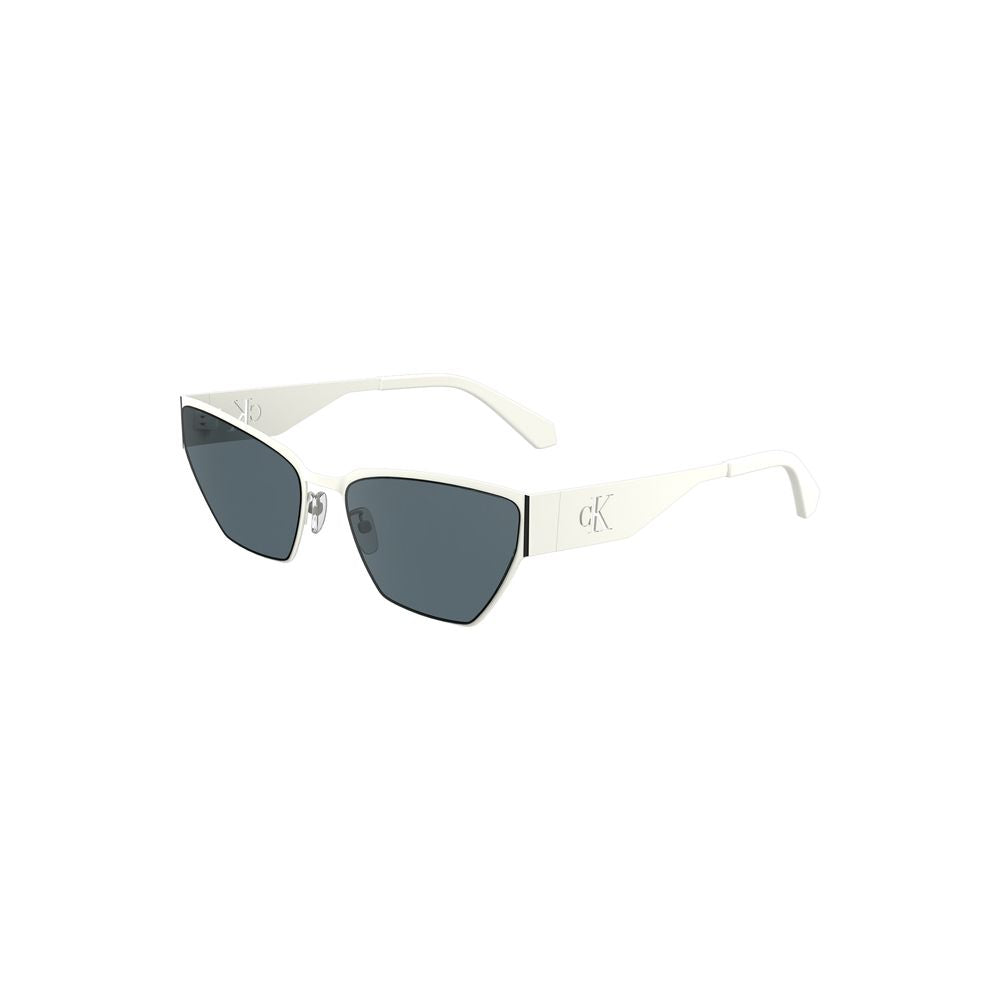 Calvin Klein White Metal Women Sunglass Calvin Klein