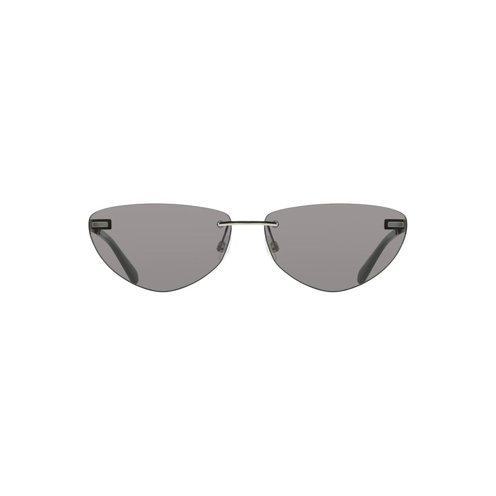 Calvin Klein Black Metal Women Sunglass Calvin Klein