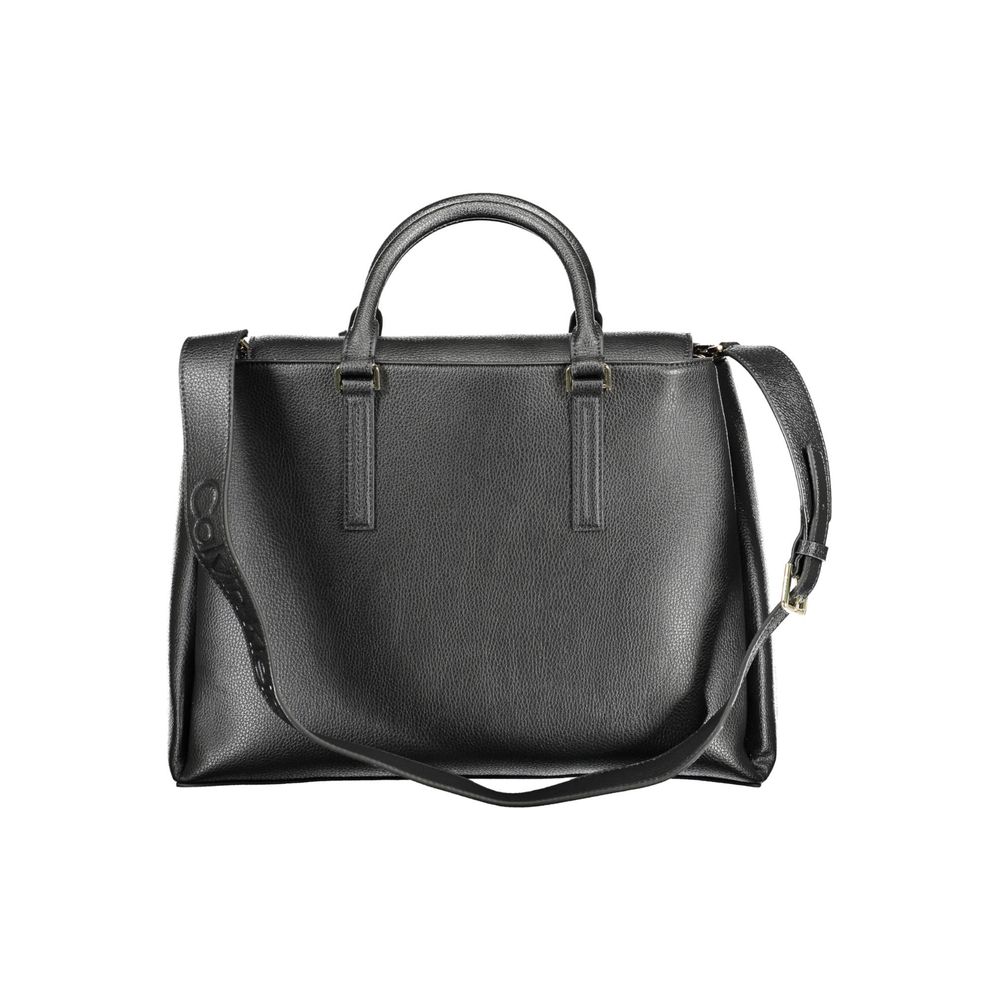 Calvin Klein Black Recycled Polyester Women Handbag Calvin Klein
