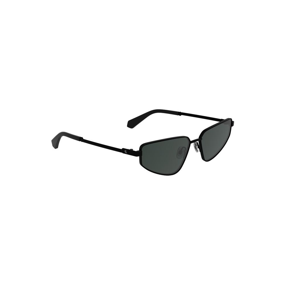 Calvin Klein Black Metal Women Sunglass Calvin Klein