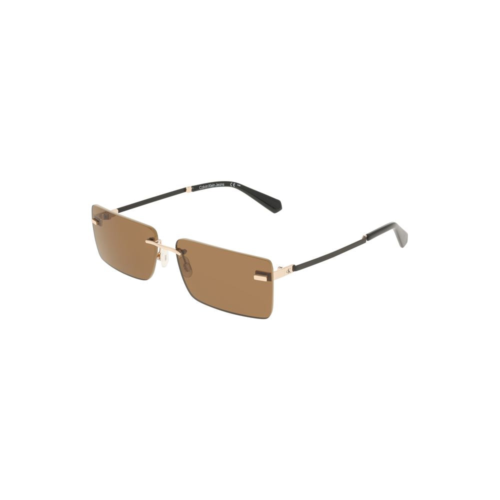 Calvin Klein Beige Metal Women Sunglass Calvin Klein