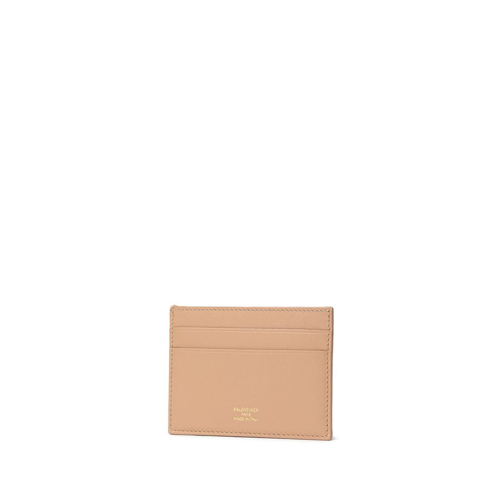 Balenciaga Beige Leather Cardholder Balenciaga