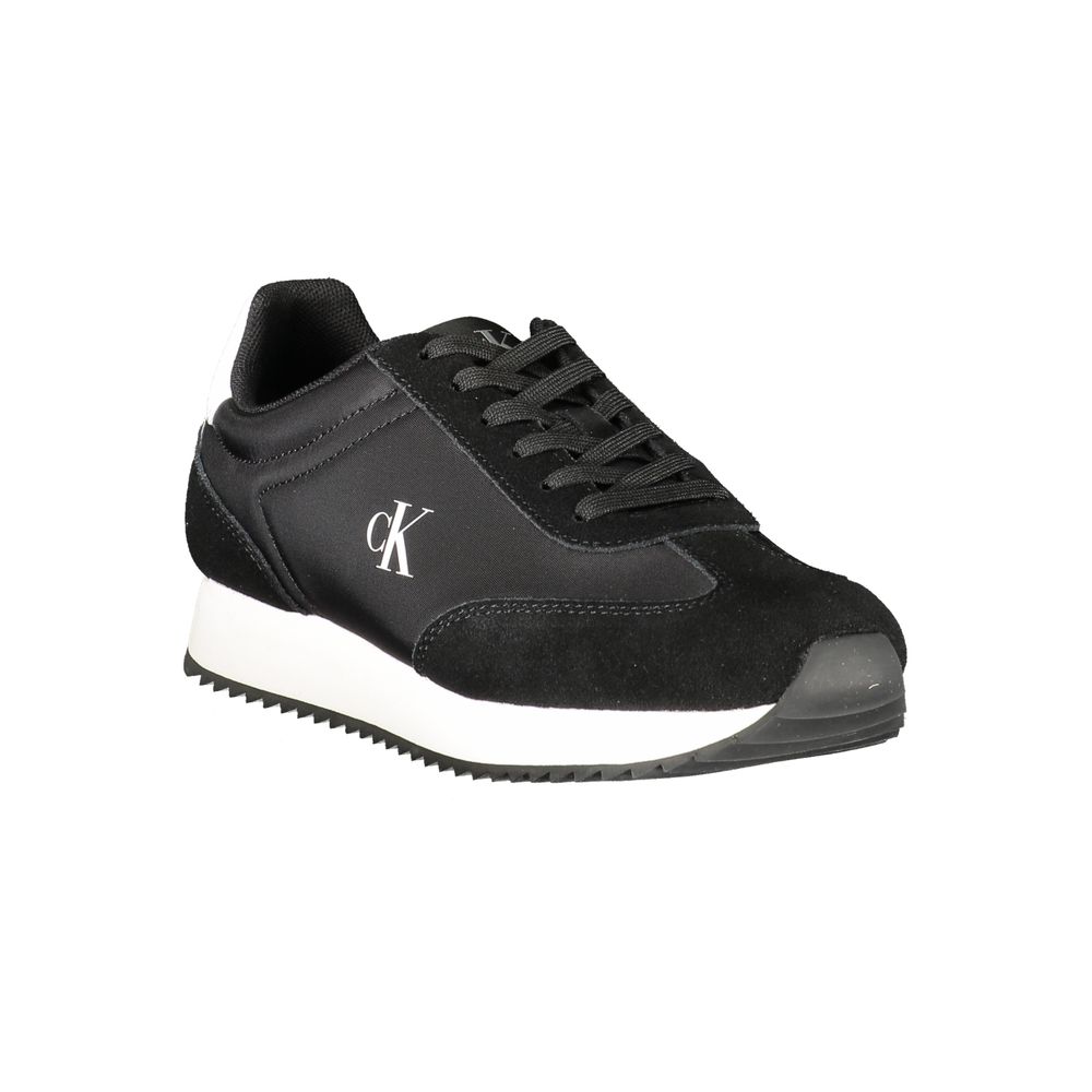 Calvin Klein Black Leather Women Sneaker Calvin Klein