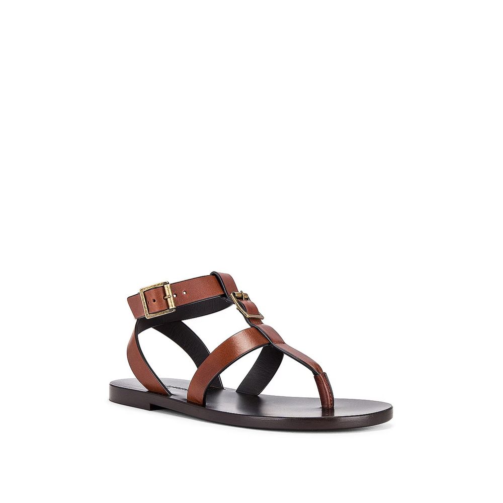 Saint Laurent Hardy Leather Sandals Saint Laurent