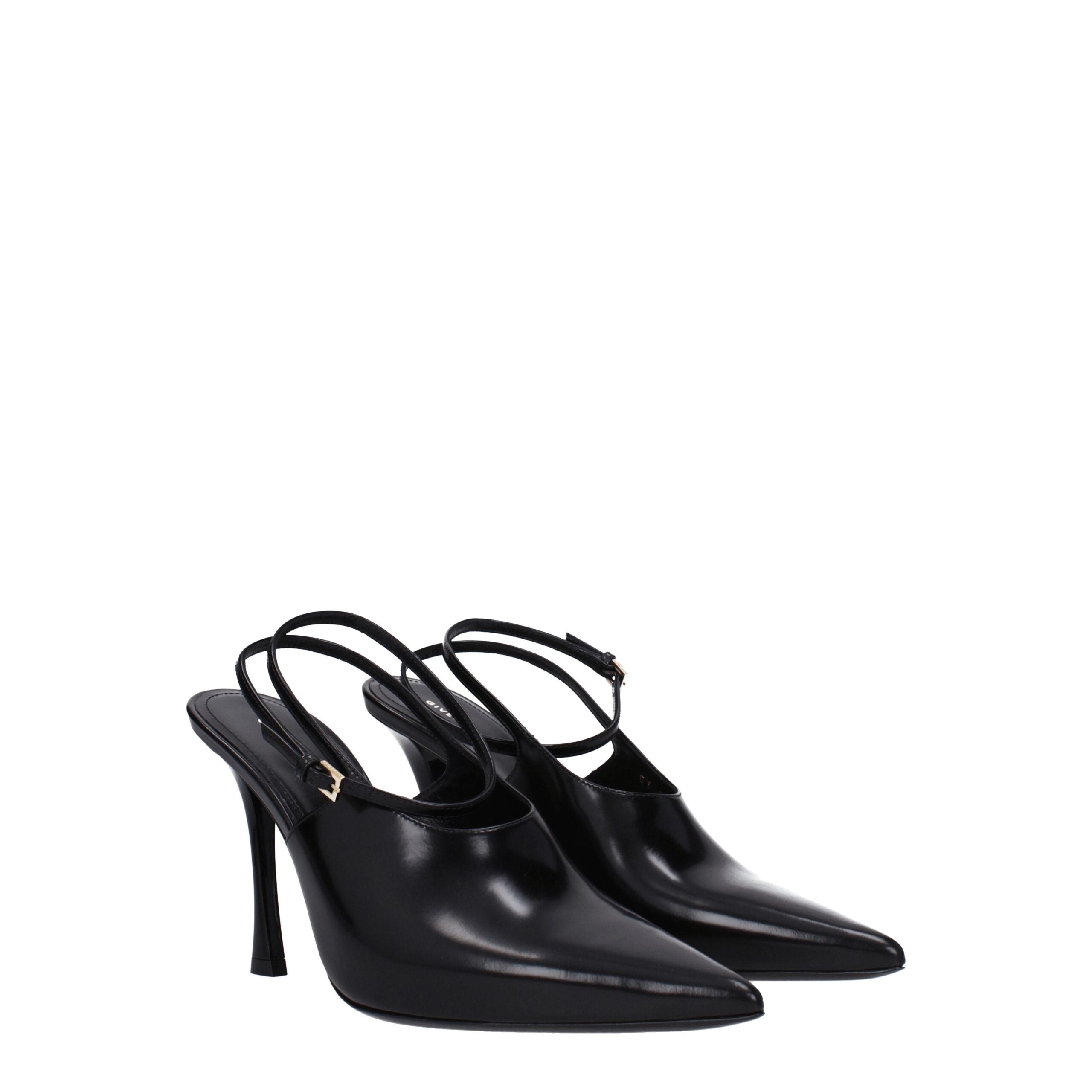 Givenchy Black Leather High Heel Pumps Givenchy