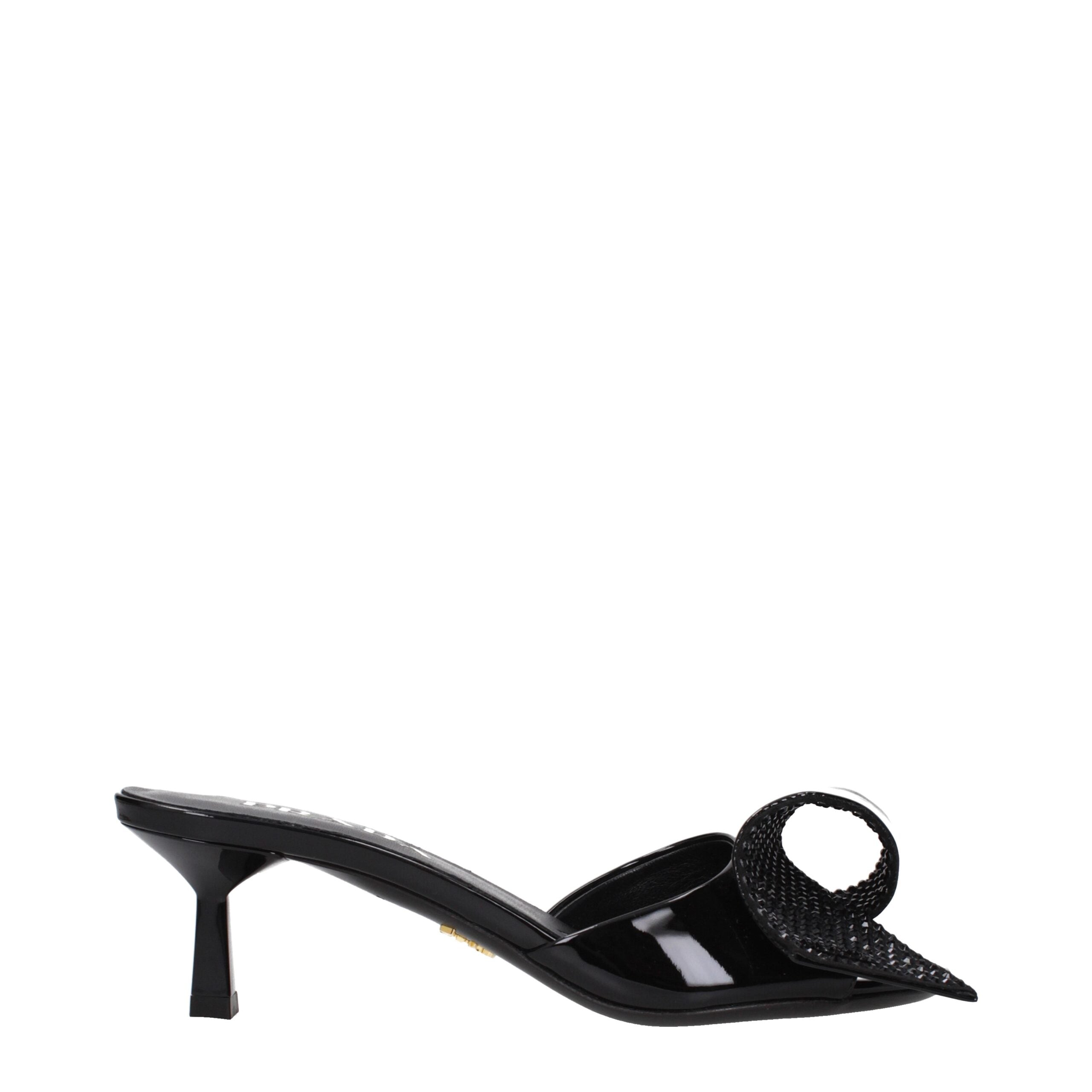 Prada Black Leather Sandals Prada