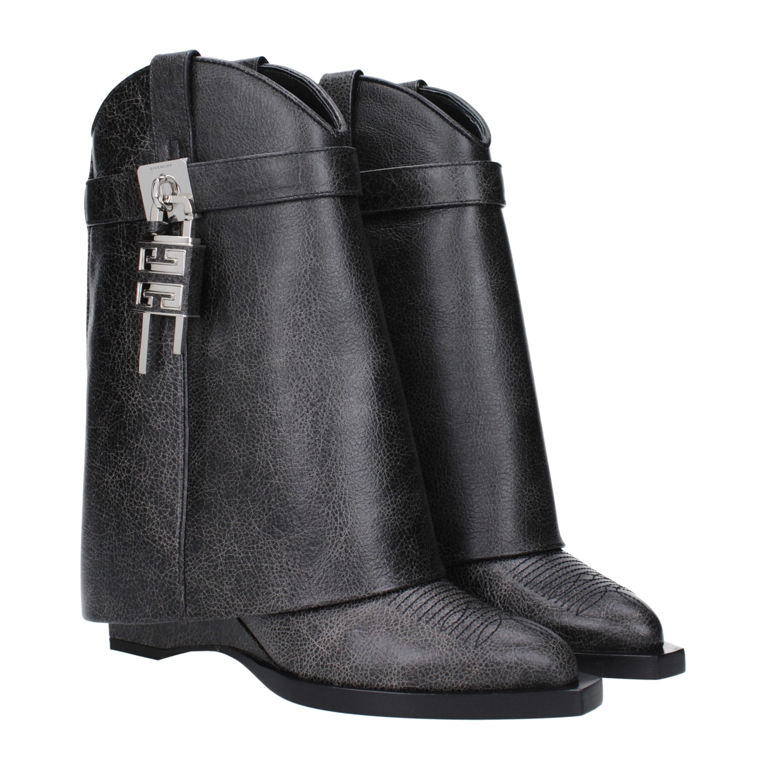 Givenchy Black Leather Ankle Boots Givenchy