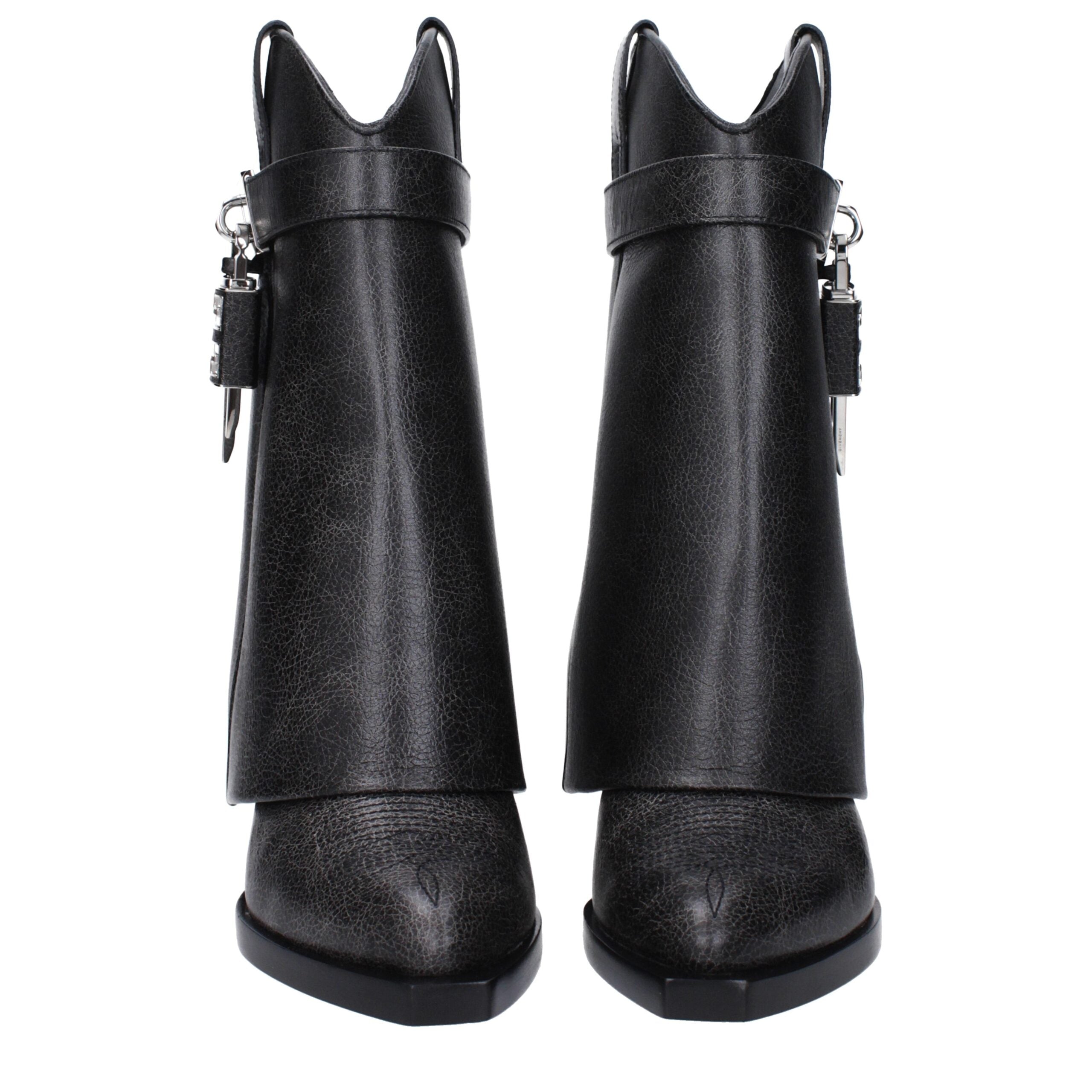 Givenchy Black Leather Ankle Boots Givenchy