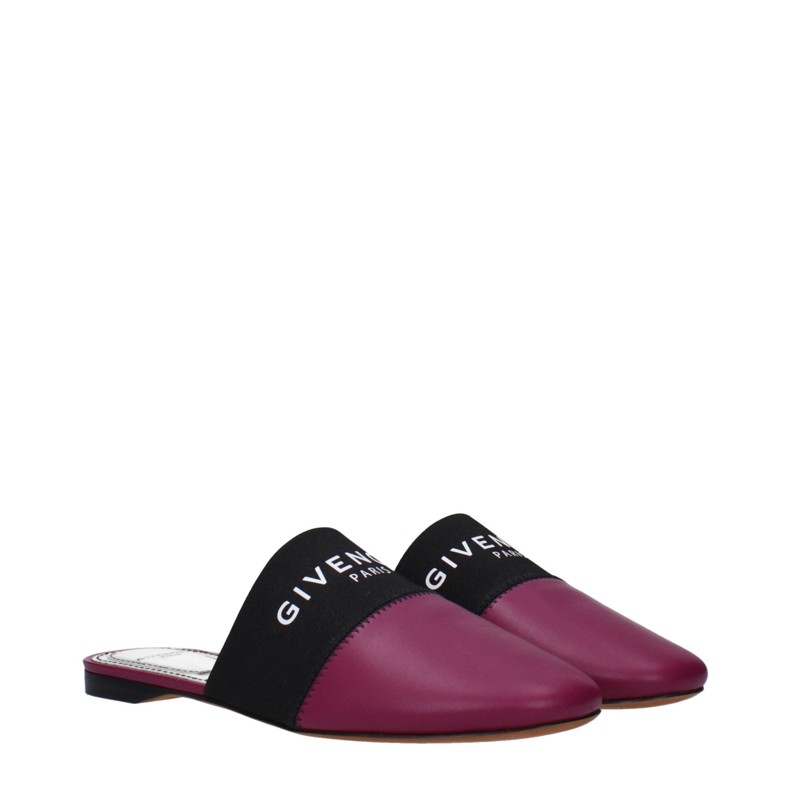 Givenchy Purple Leather Slippers Givenchy