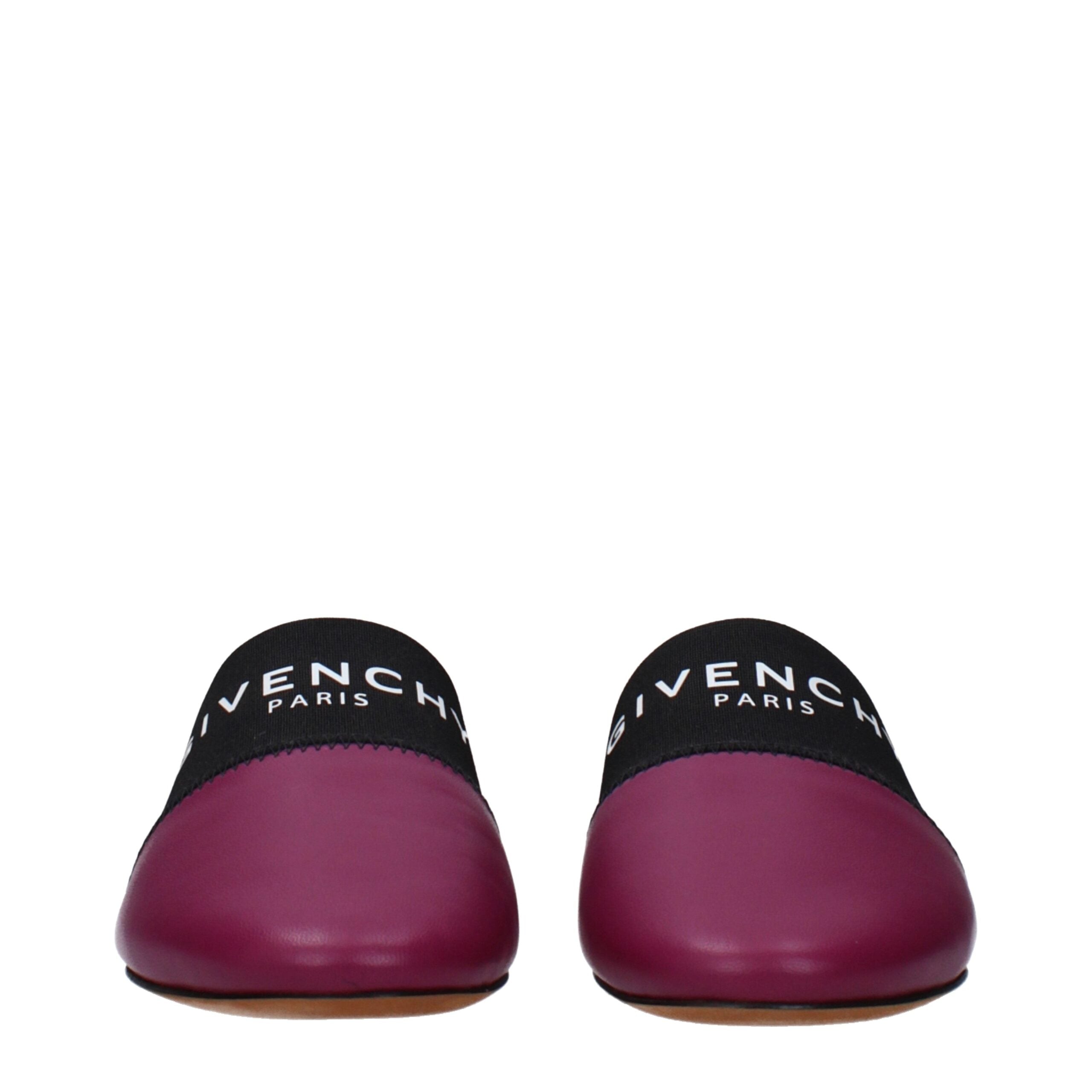 Givenchy Purple Leather Slippers Givenchy