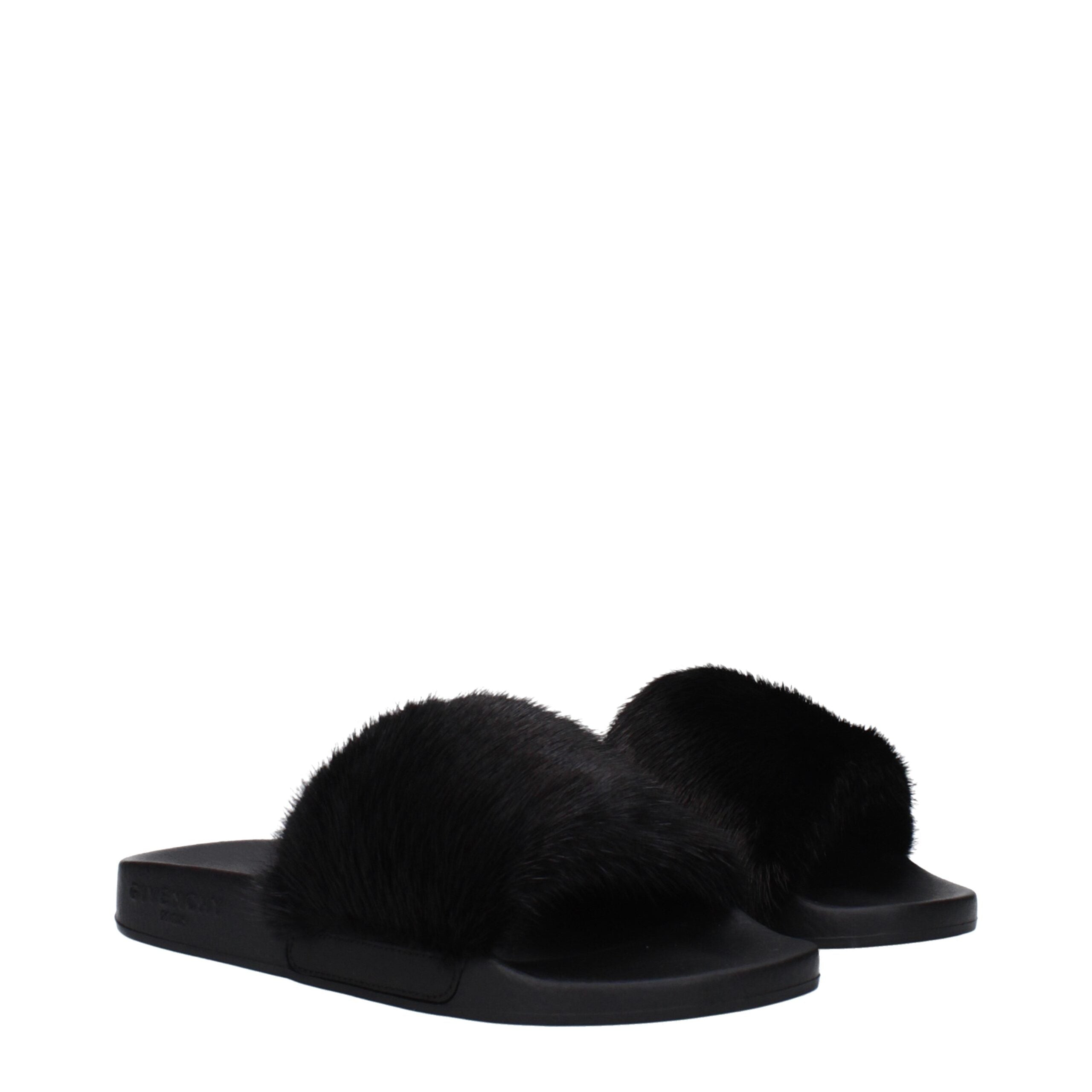 Givenchy Black Cotton Slippers Givenchy