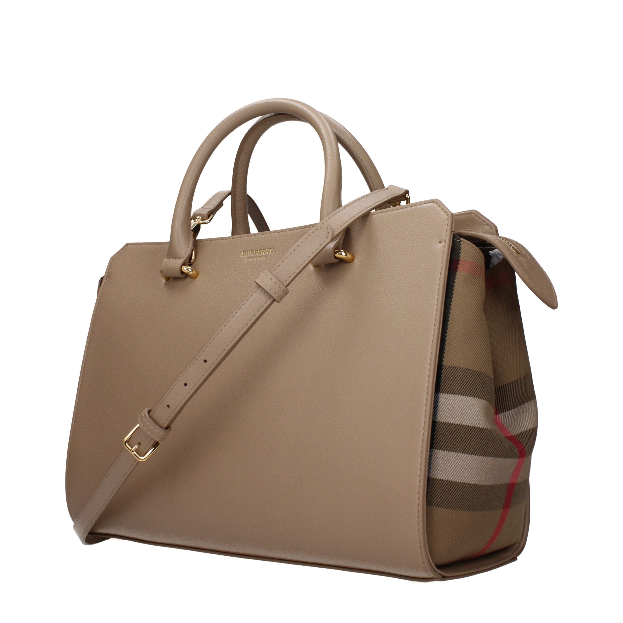 Burberry Beige Leather Handbag Burberry