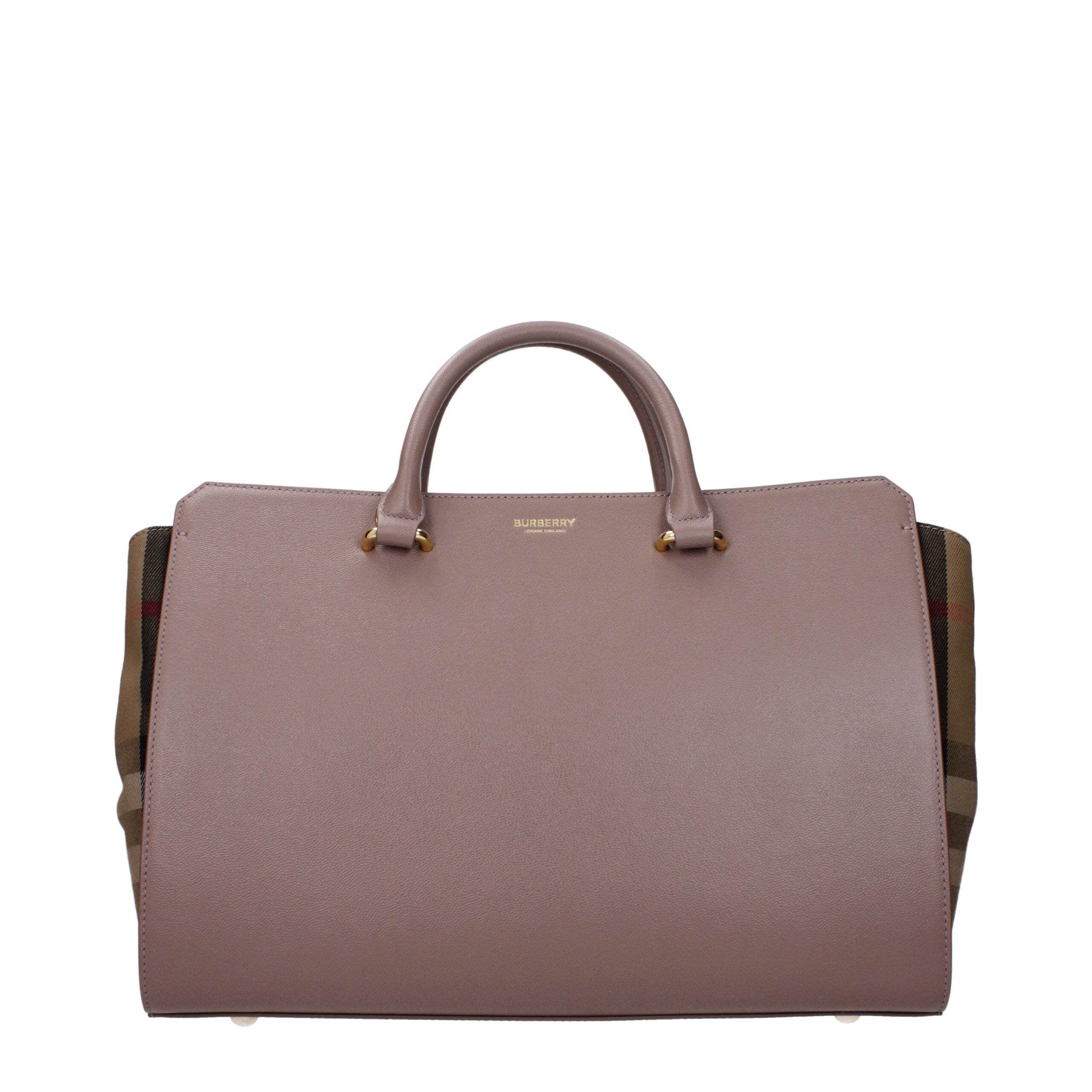 Burberry Gray Leather Handbag Burberry