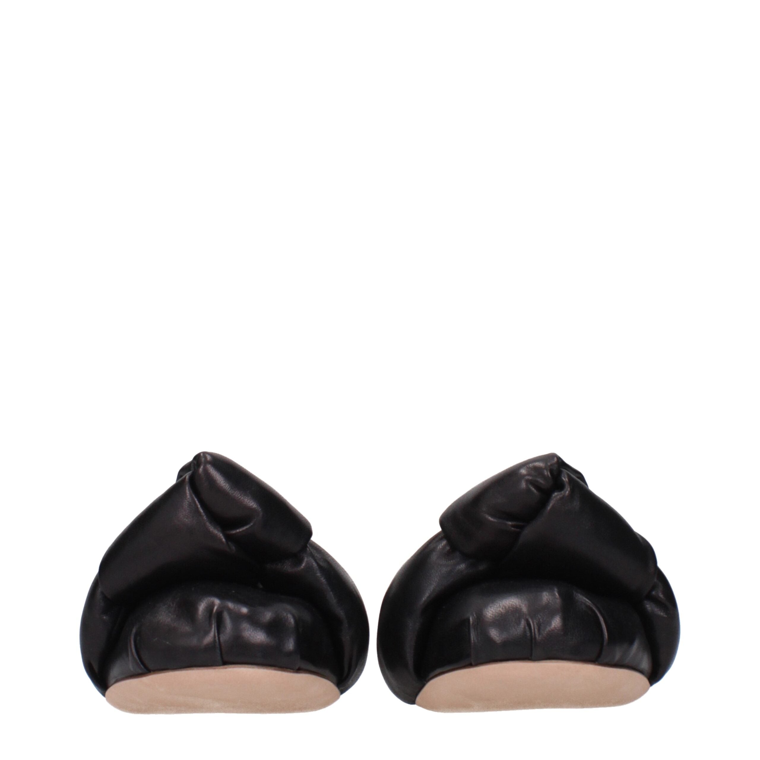 Miu Miu Black Leather Ballet Flats Miu Miu