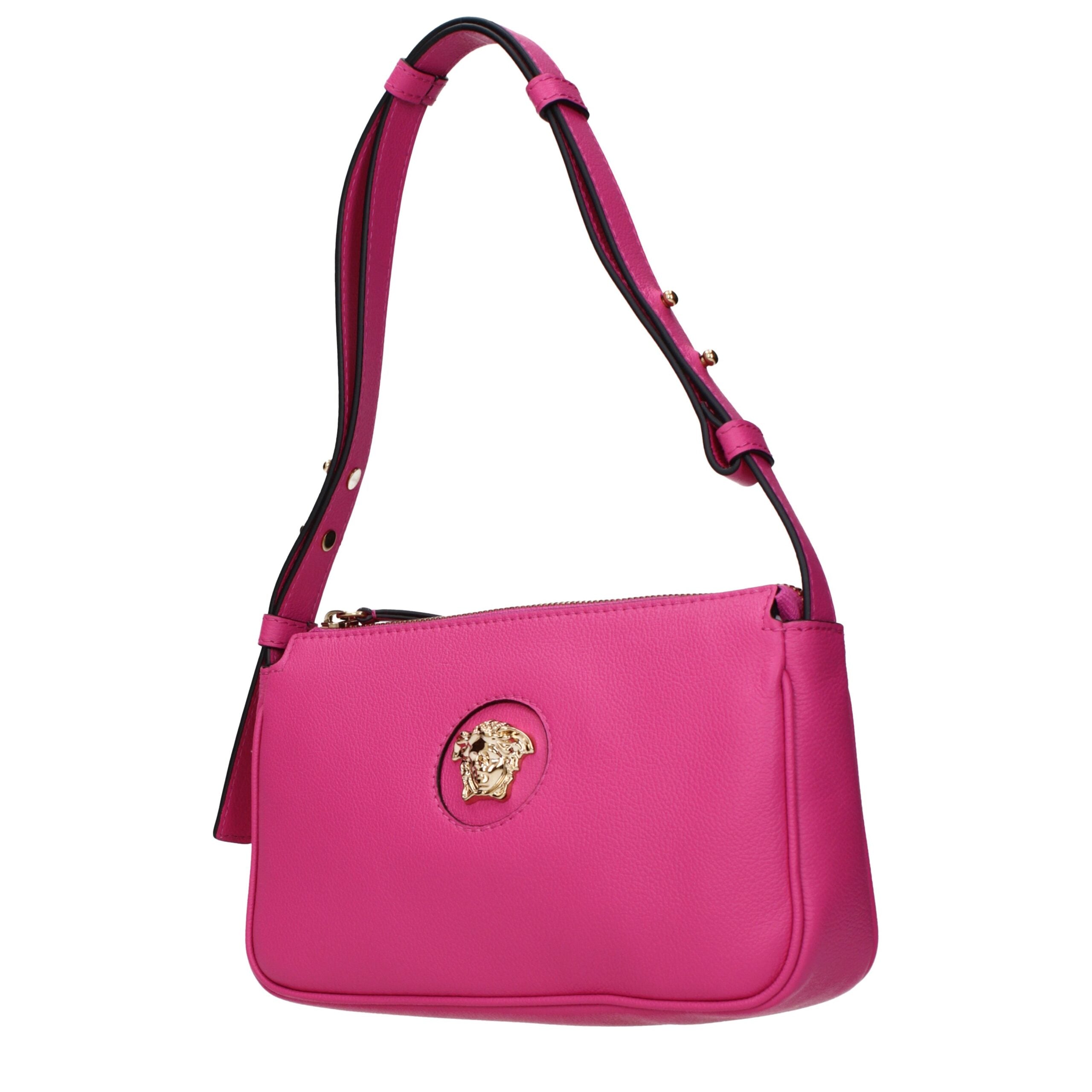 Versace Pink Leather Shoulder Bag Versace