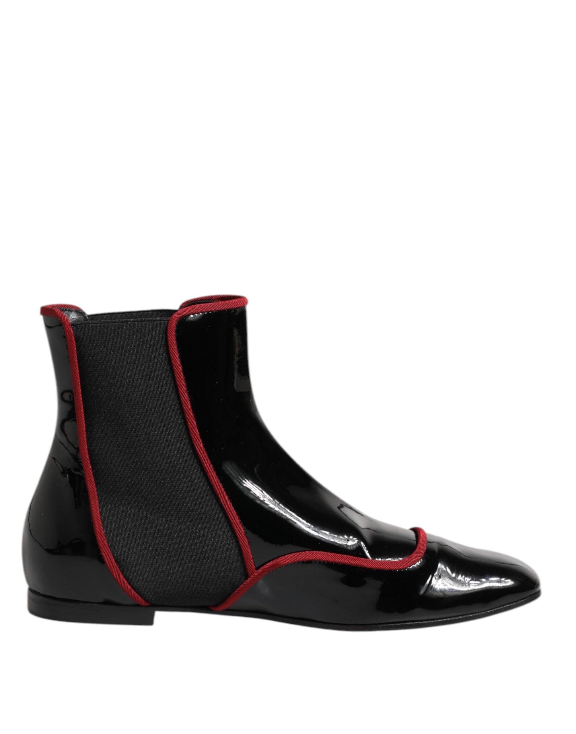 Dolce & Gabbana Black Jackie Buttoned Chelsea Boots Shoes Dolce & Gabbana