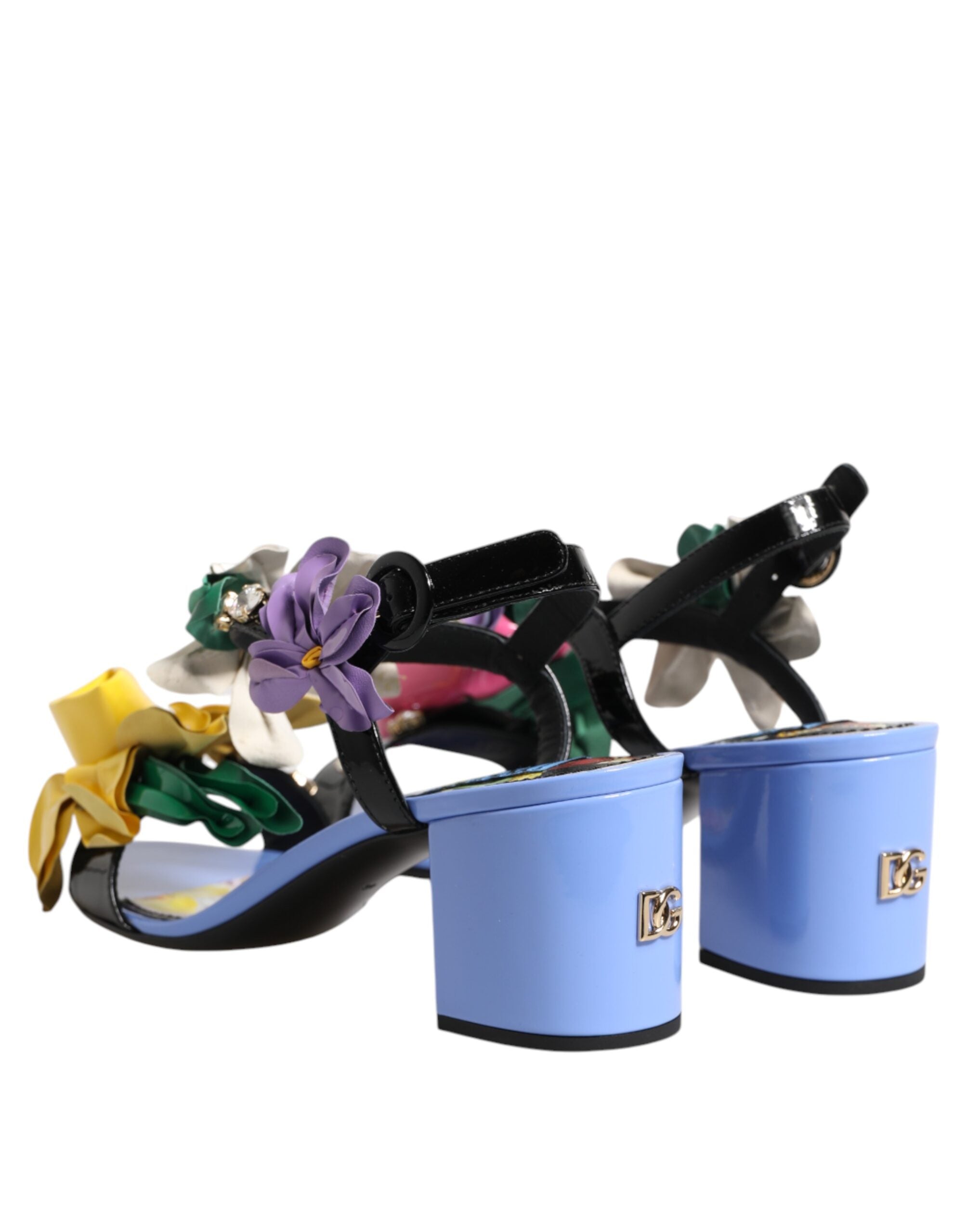 Dolce & Gabbana Multicolor Floral Crystal KEIRA Sandals Shoes Dolce & Gabbana