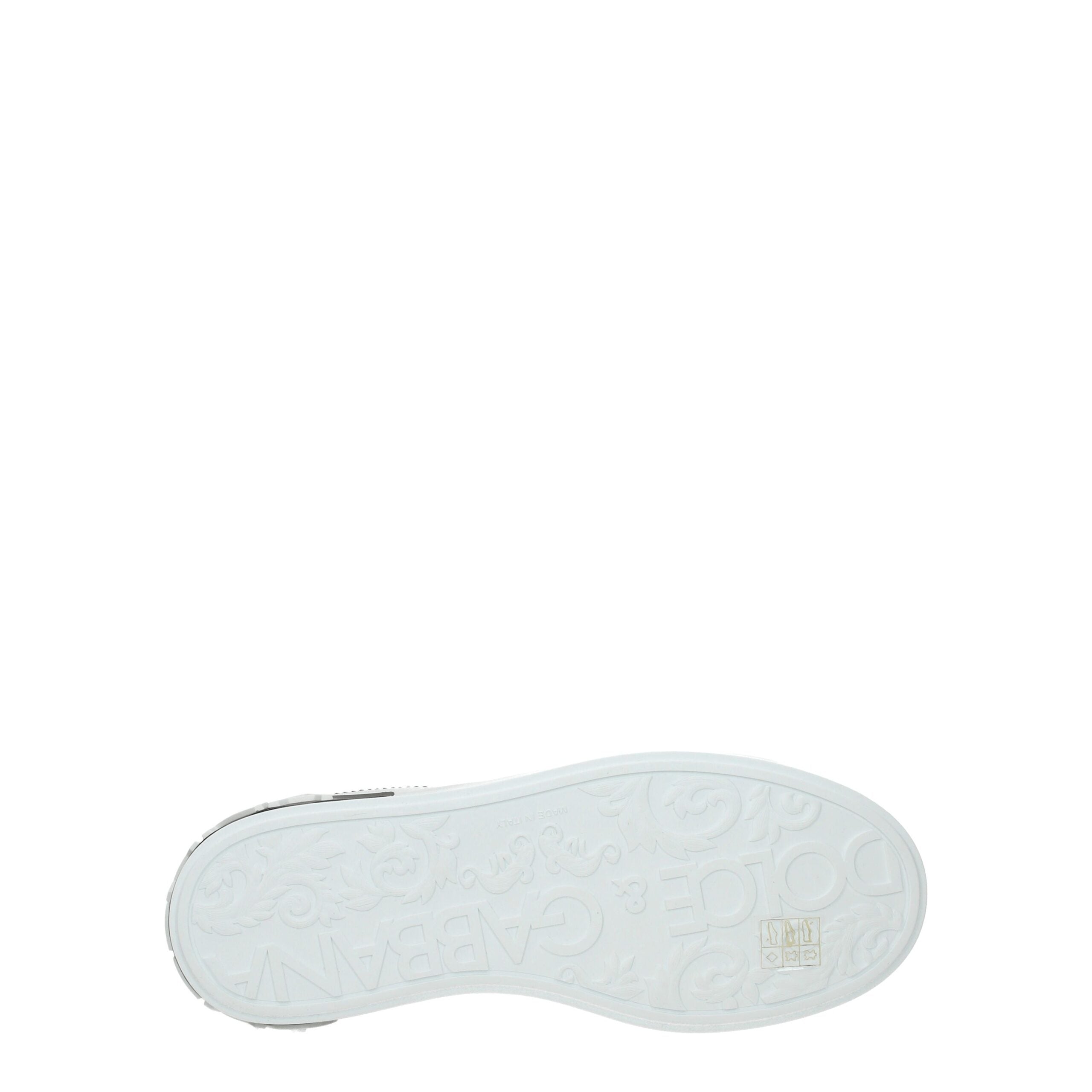 Dolce & Gabbana White Leather Low Top Sneakers Dolce & Gabbana