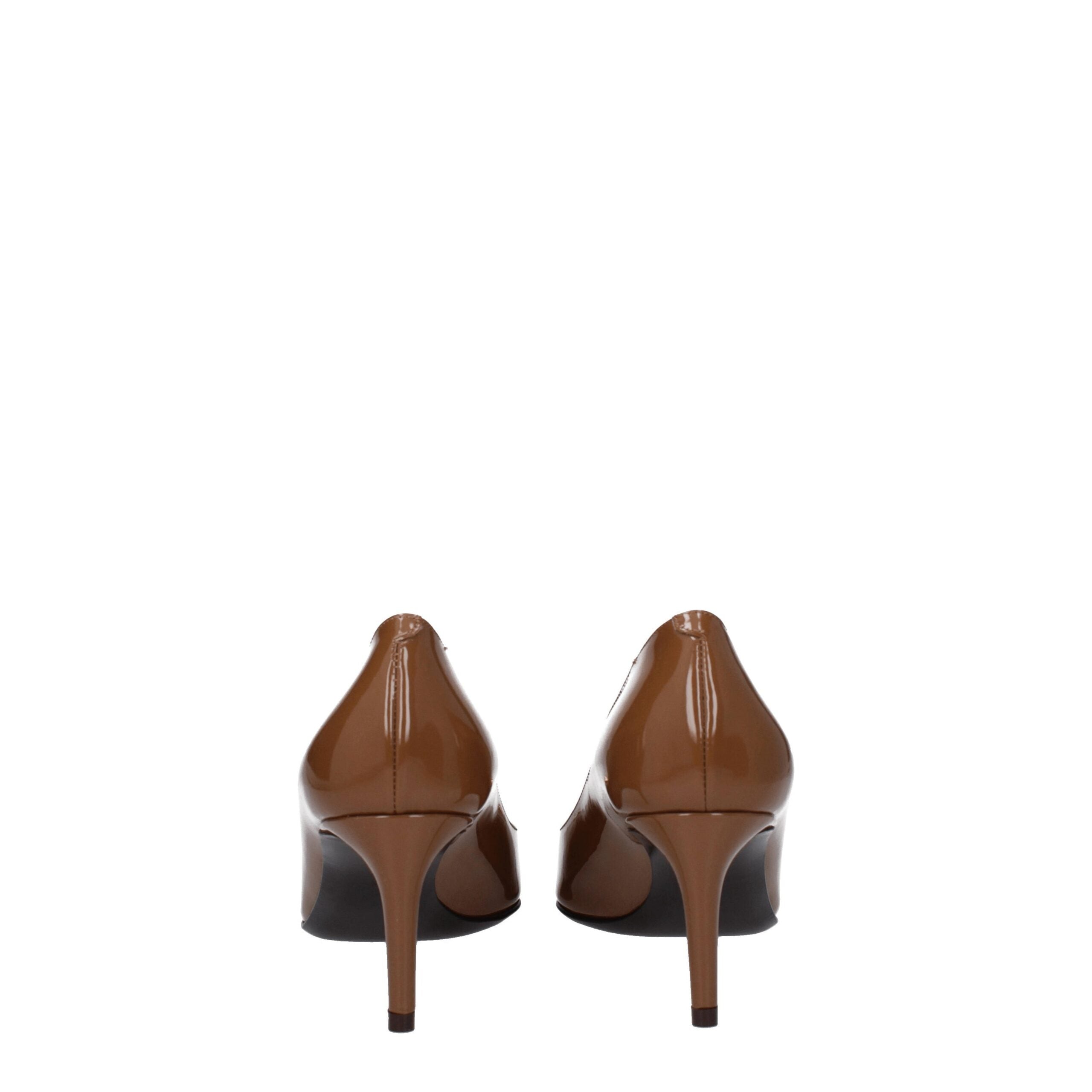 Dolce & Gabbana Brown Leather High Heel Pumps Dolce & Gabbana