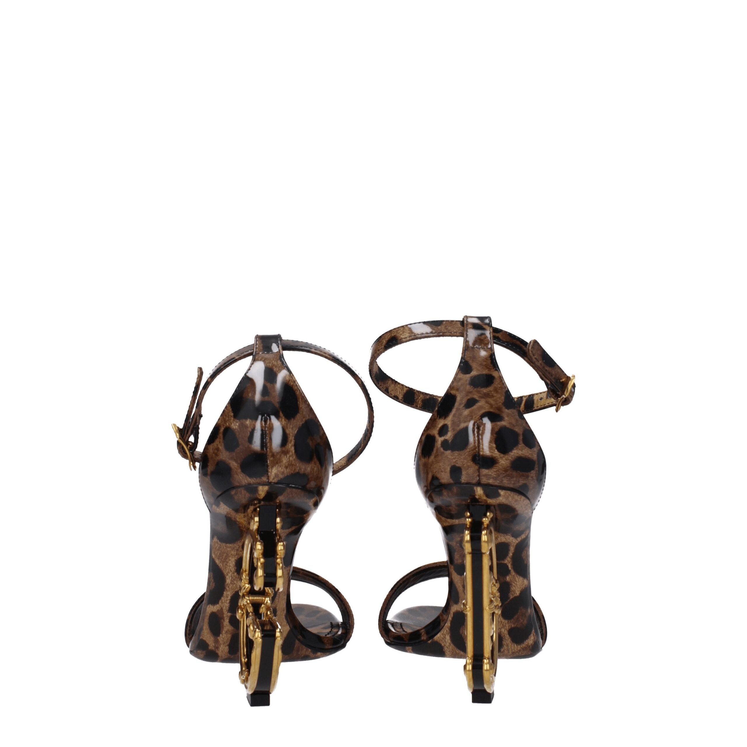 Dolce & Gabbana Brown Leather Sandals Dolce & Gabbana