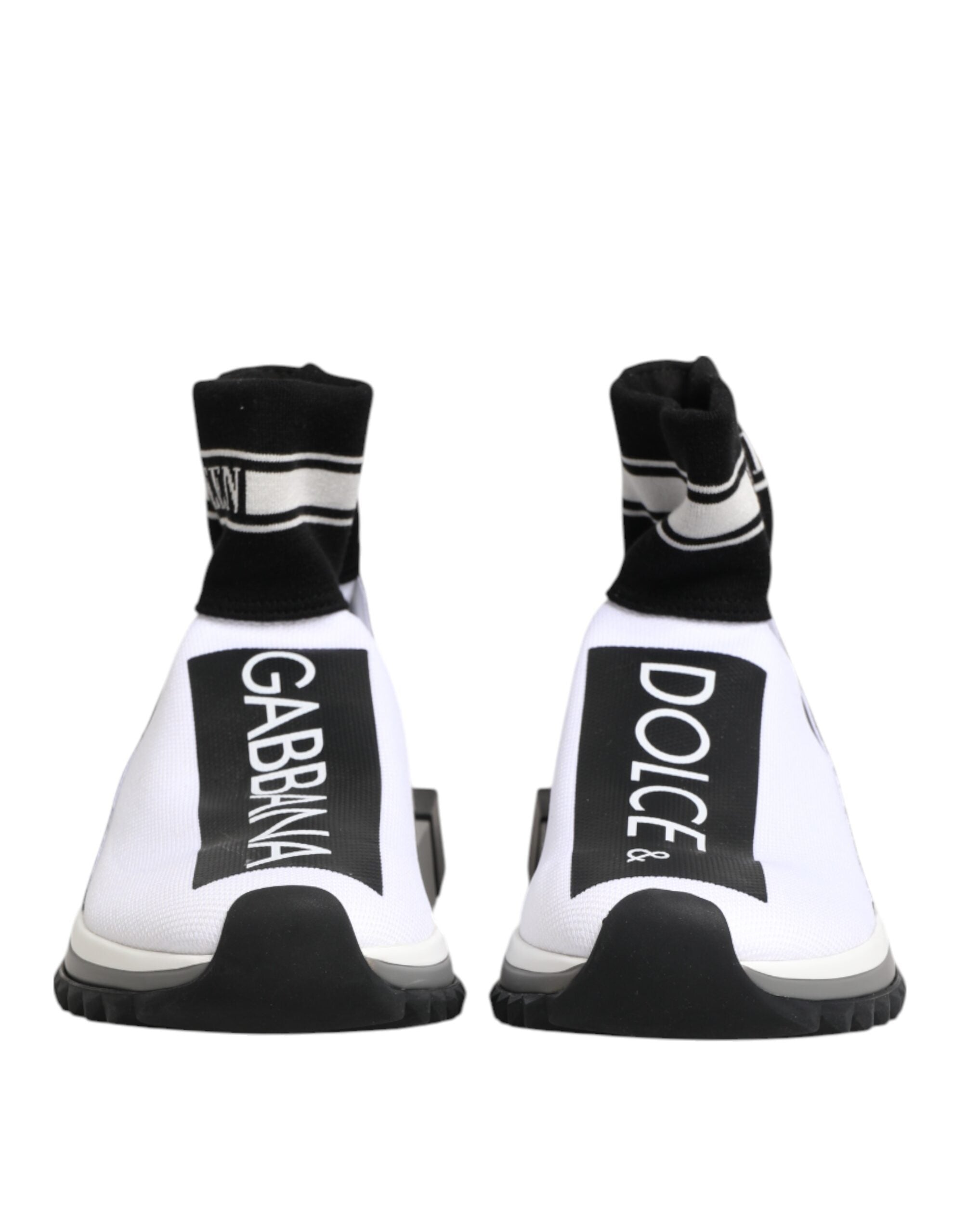 Dolce & Gabbana White Black Sorrento Socks Sneakers Shoes Dolce & Gabbana