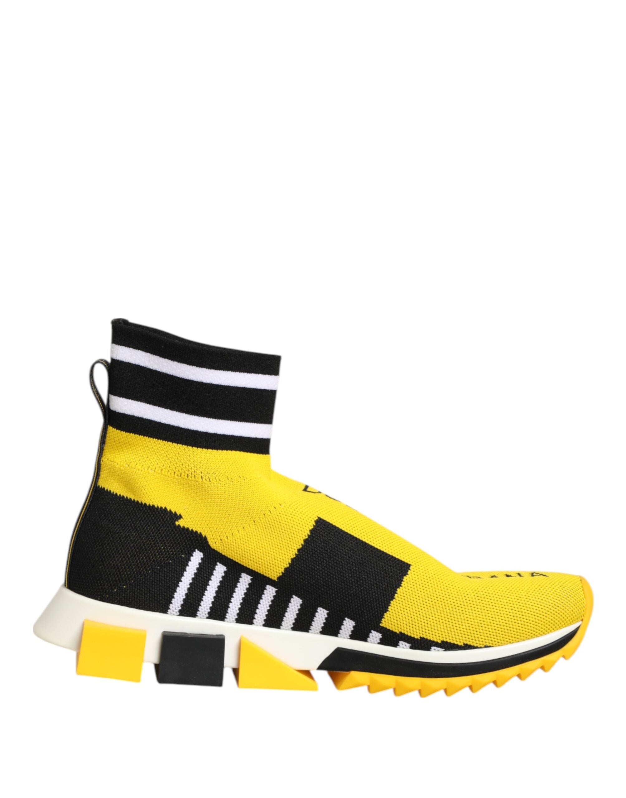 Dolce & Gabbana Yellow Black Sorrento Socks Sneakers Shoes Dolce & Gabbana
