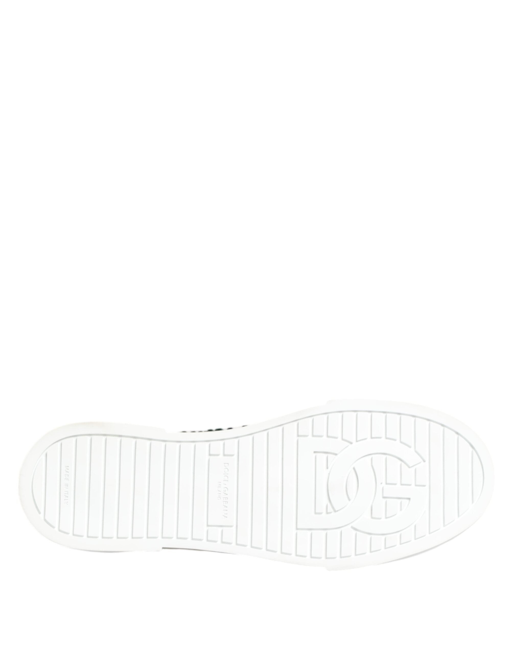 Dolce & Gabbana Green Portofino Crystal DG Logo Sneakers Shoes Dolce & Gabbana