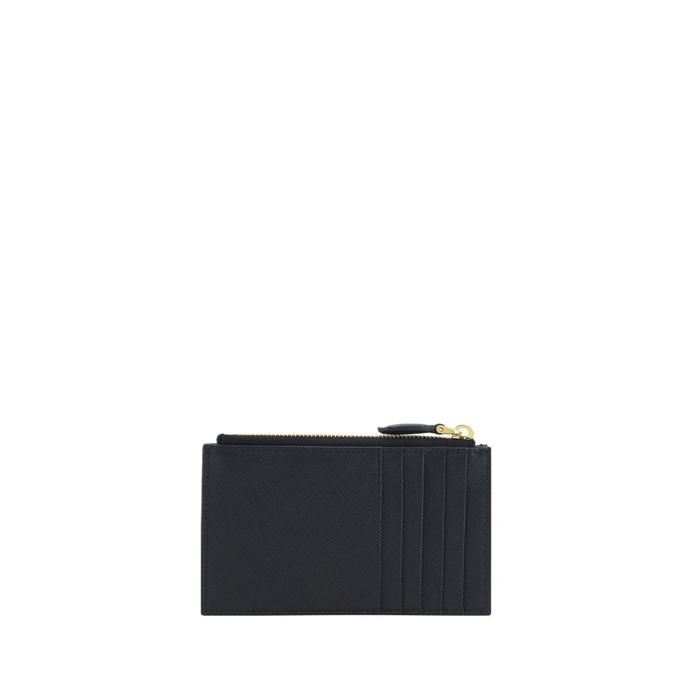 Prada Black Calf Leather Bos Taurus Wallet Prada