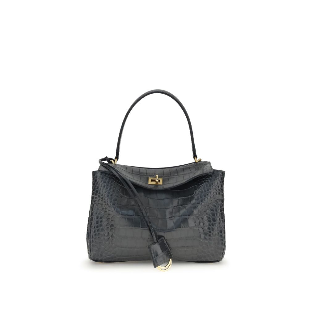 Balenciaga Rodeo Shoulder Bag in crocodile-print leather Balenciaga