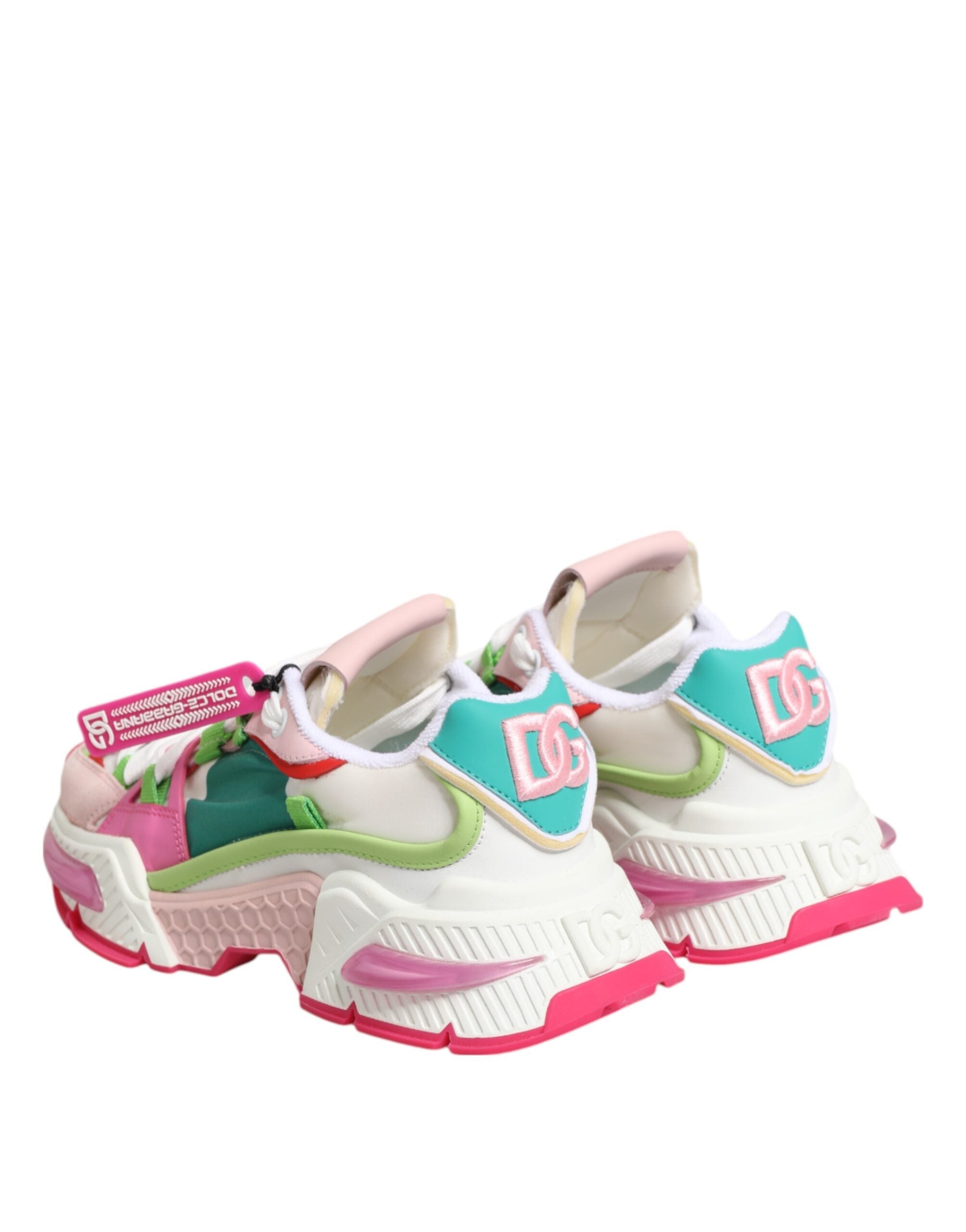 Dolce & Gabbana Multicolor Leather Airmaster Low Top Sneaker Shoes Dolce & Gabbana