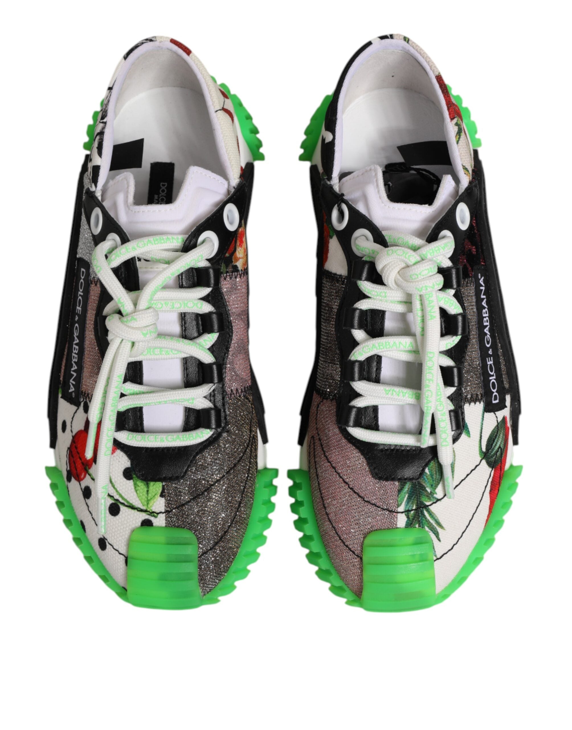 Dolce & Gabbana Multicor DG Logo Leopard Cherry Sneaker Shoes Dolce & Gabbana