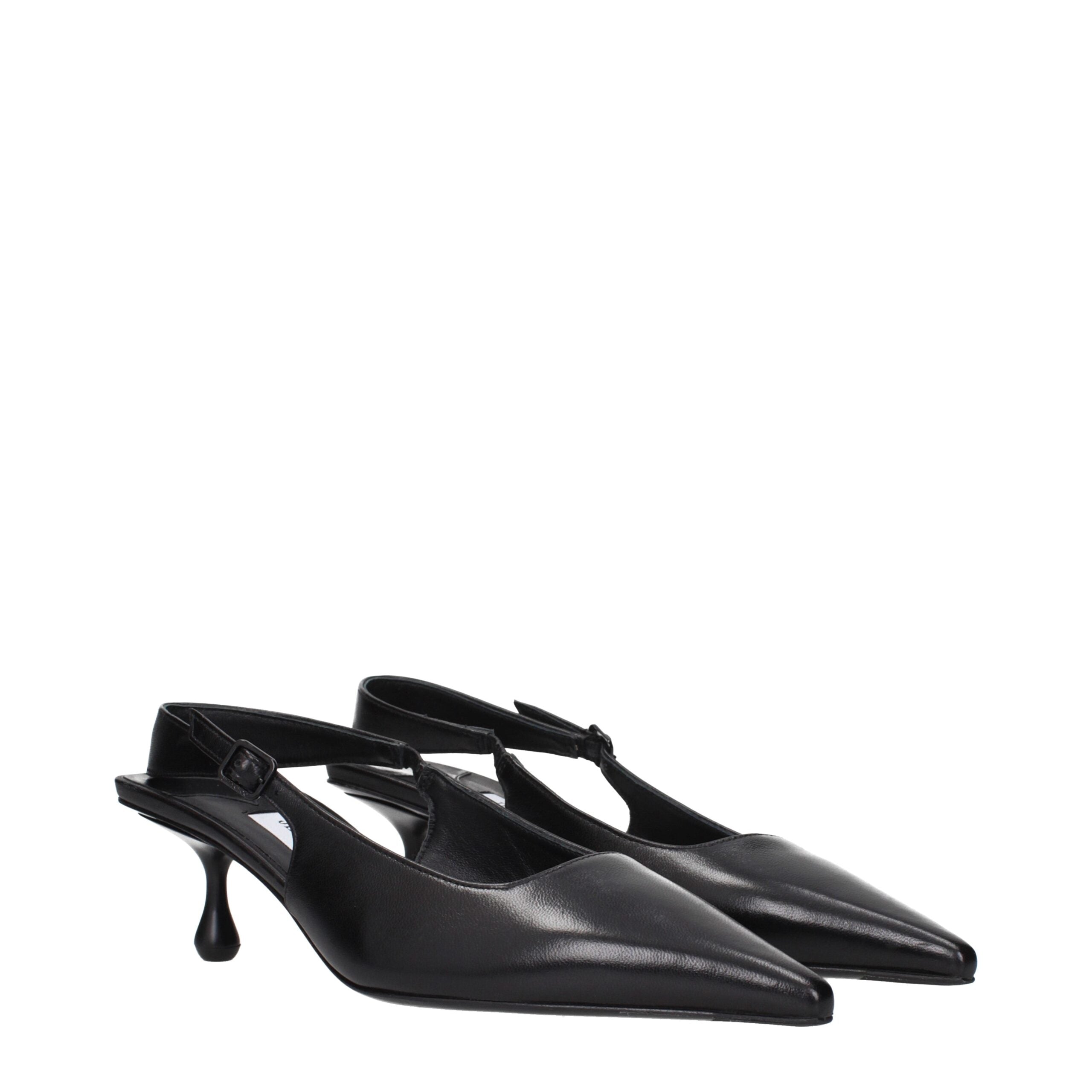 Jimmy Choo Black Leather Sandals Jimmy Choo