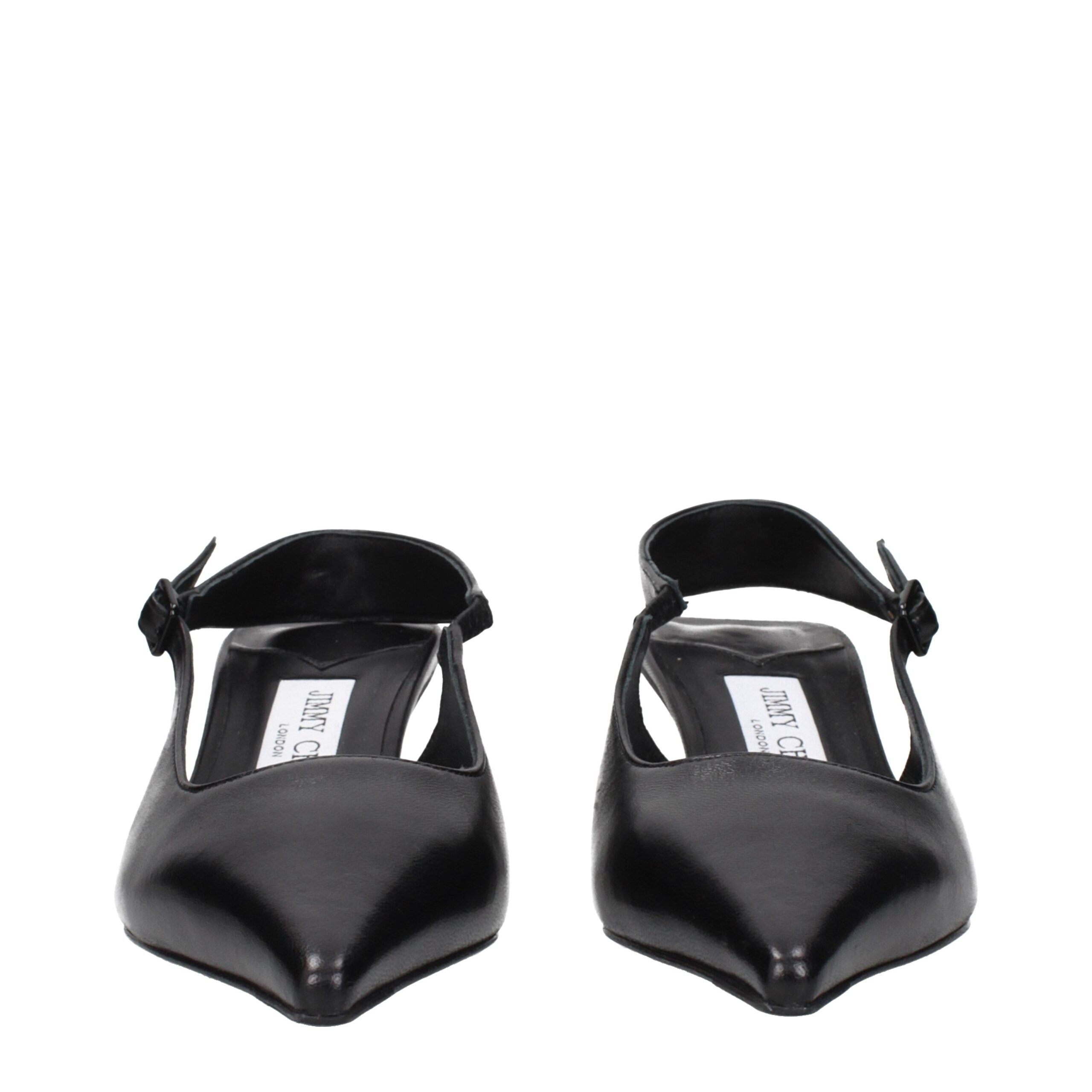 Jimmy Choo Black Leather Sandals Jimmy Choo