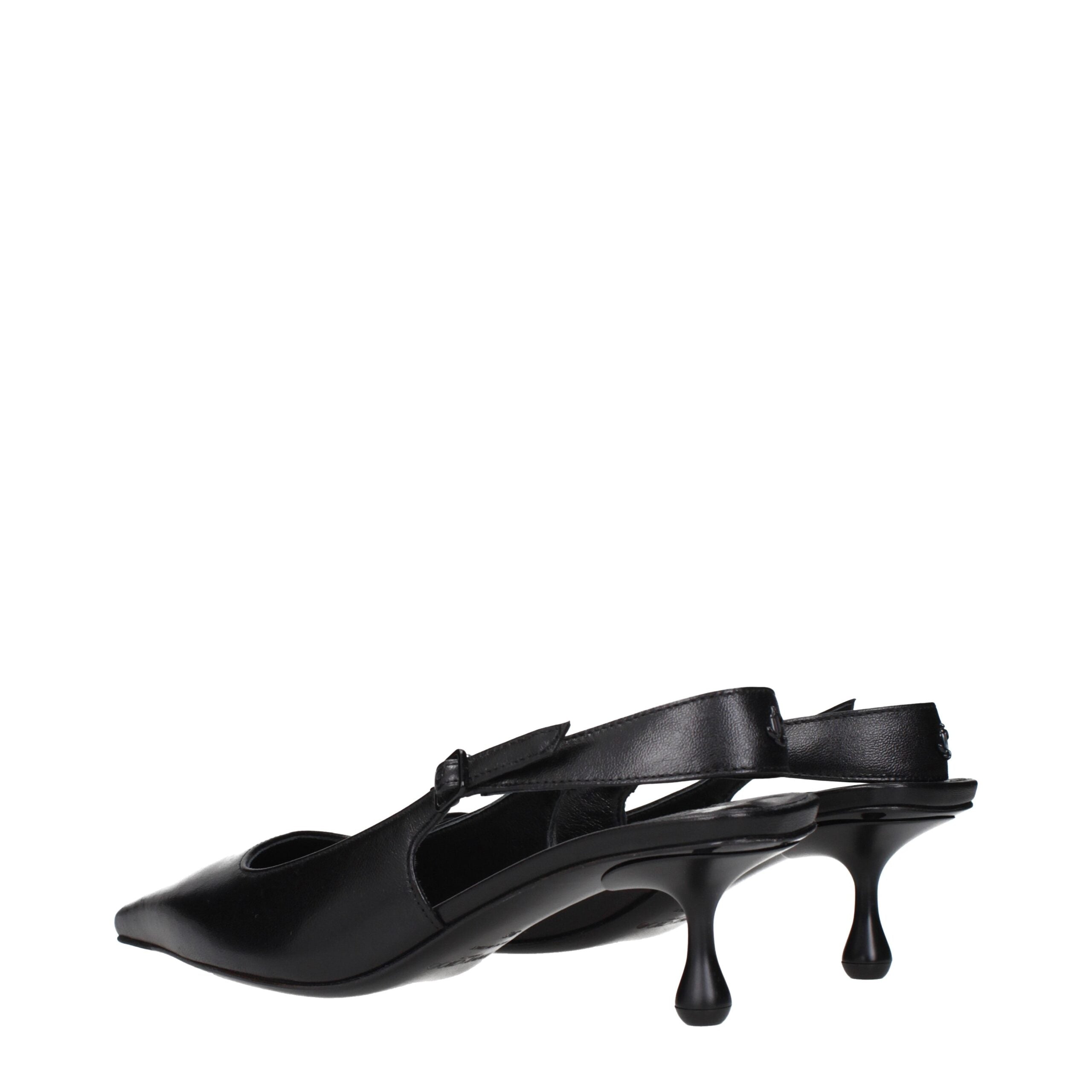 Jimmy Choo Black Leather Flat Sandals Jimmy Choo
