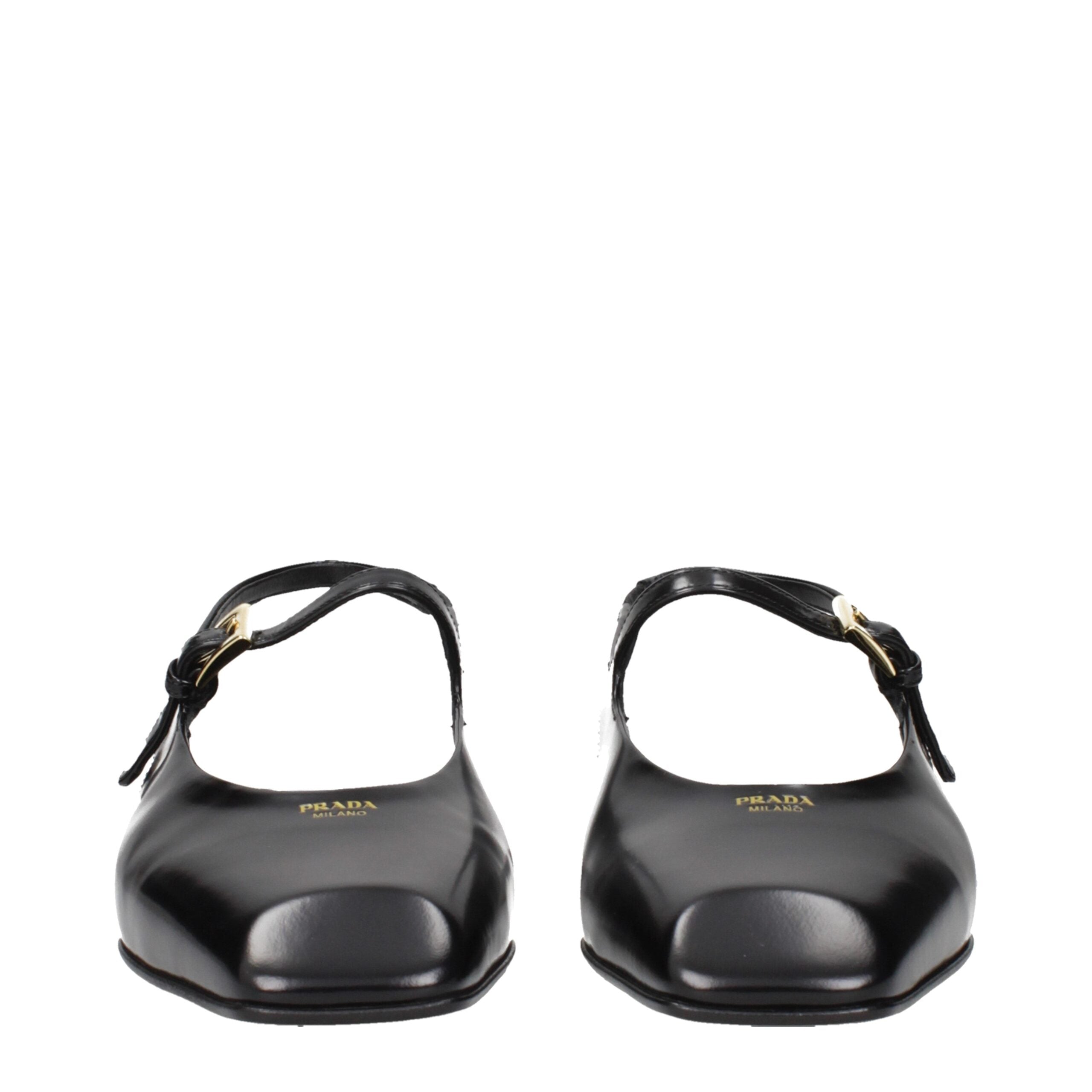 Prada Black Leather Sandals Prada