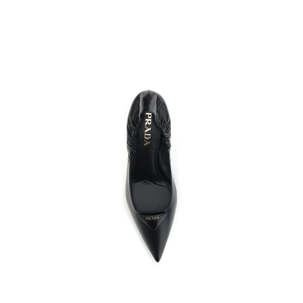 Prada Leather logo Pumps Prada